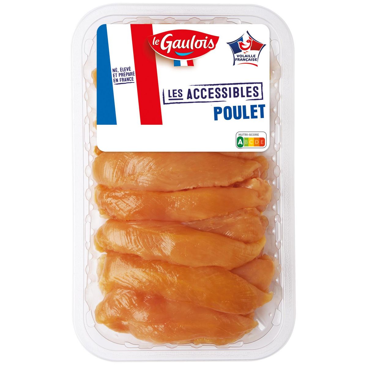 LES ACCESSIBLES Aiguillettes de poulet jaune 500g