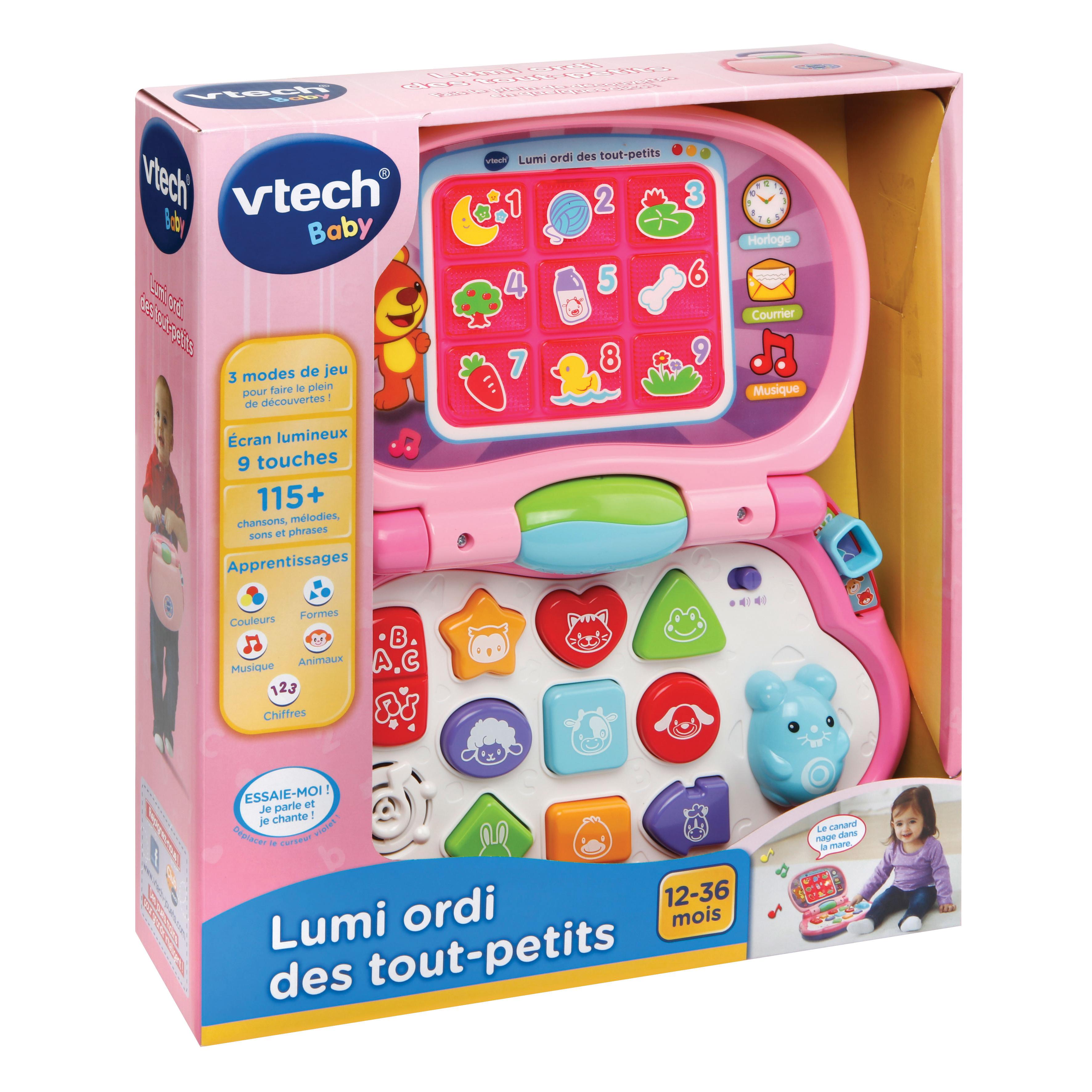 Voir la diapositive 2 : VTECH Ordinateur Lumi ordi des tout-petits - Rose