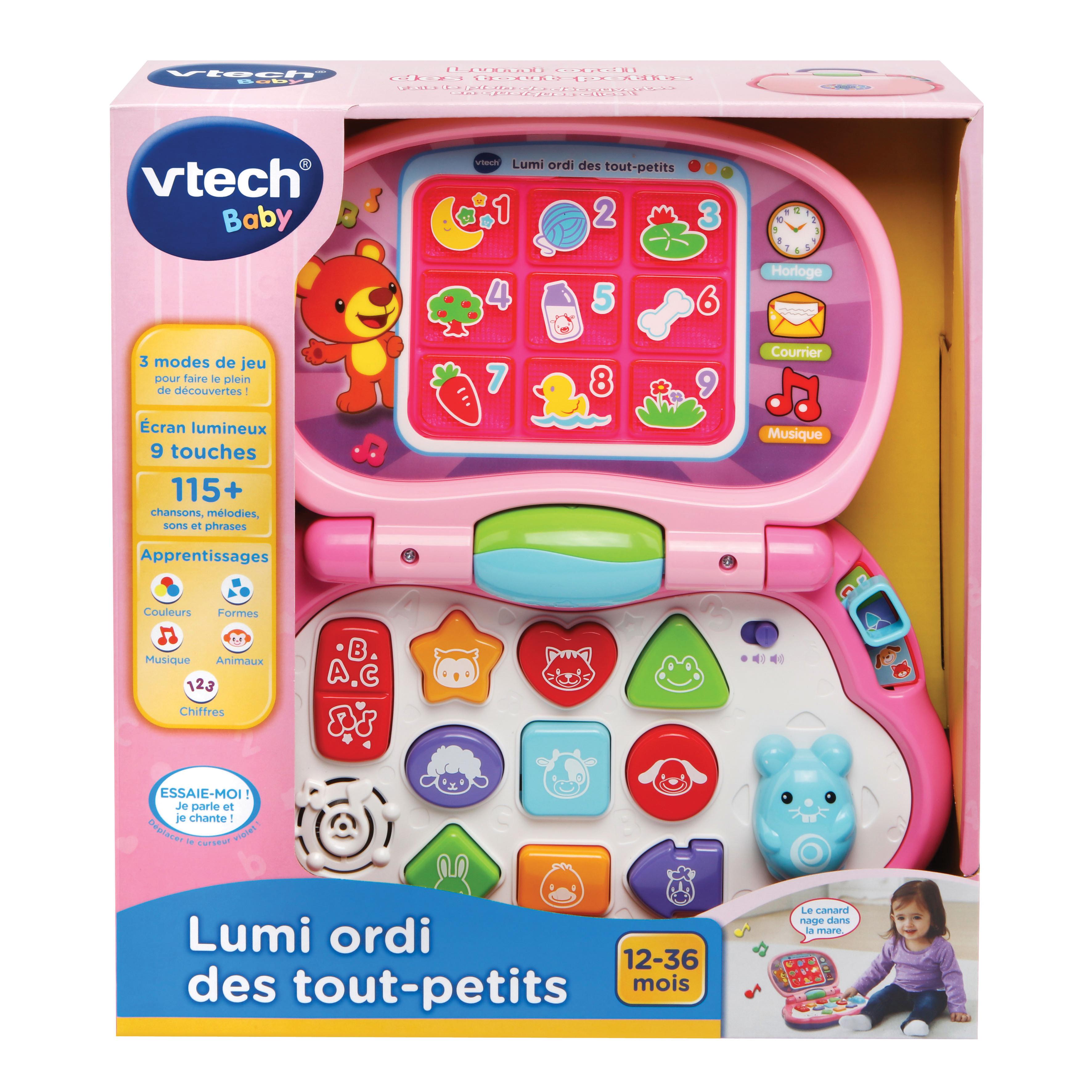 Voir la diapositive 3 : VTECH Ordinateur Lumi ordi des tout-petits - Rose