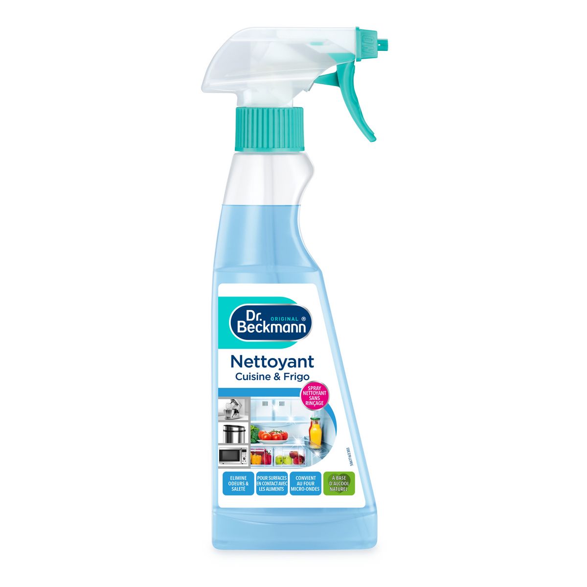 DR BECKMANN Spray nettoyant frigo et micro-ondes hygiène et fraîcheur 250ml