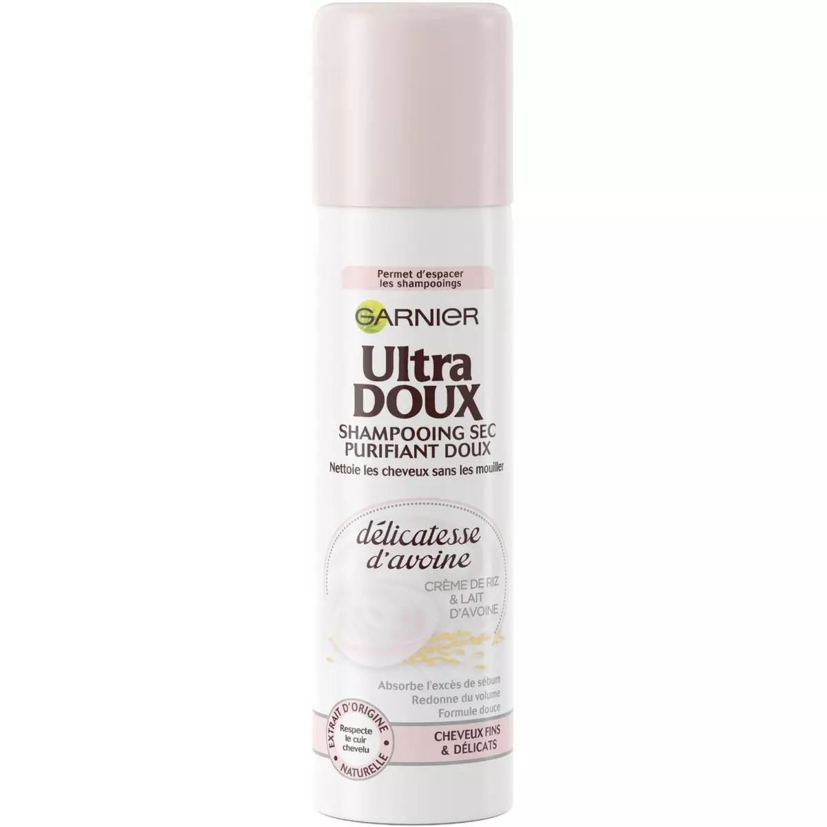 ULTRA DOUX Shampooing sec purifiant doux avoine & crème de riz cheveux fins 150ml