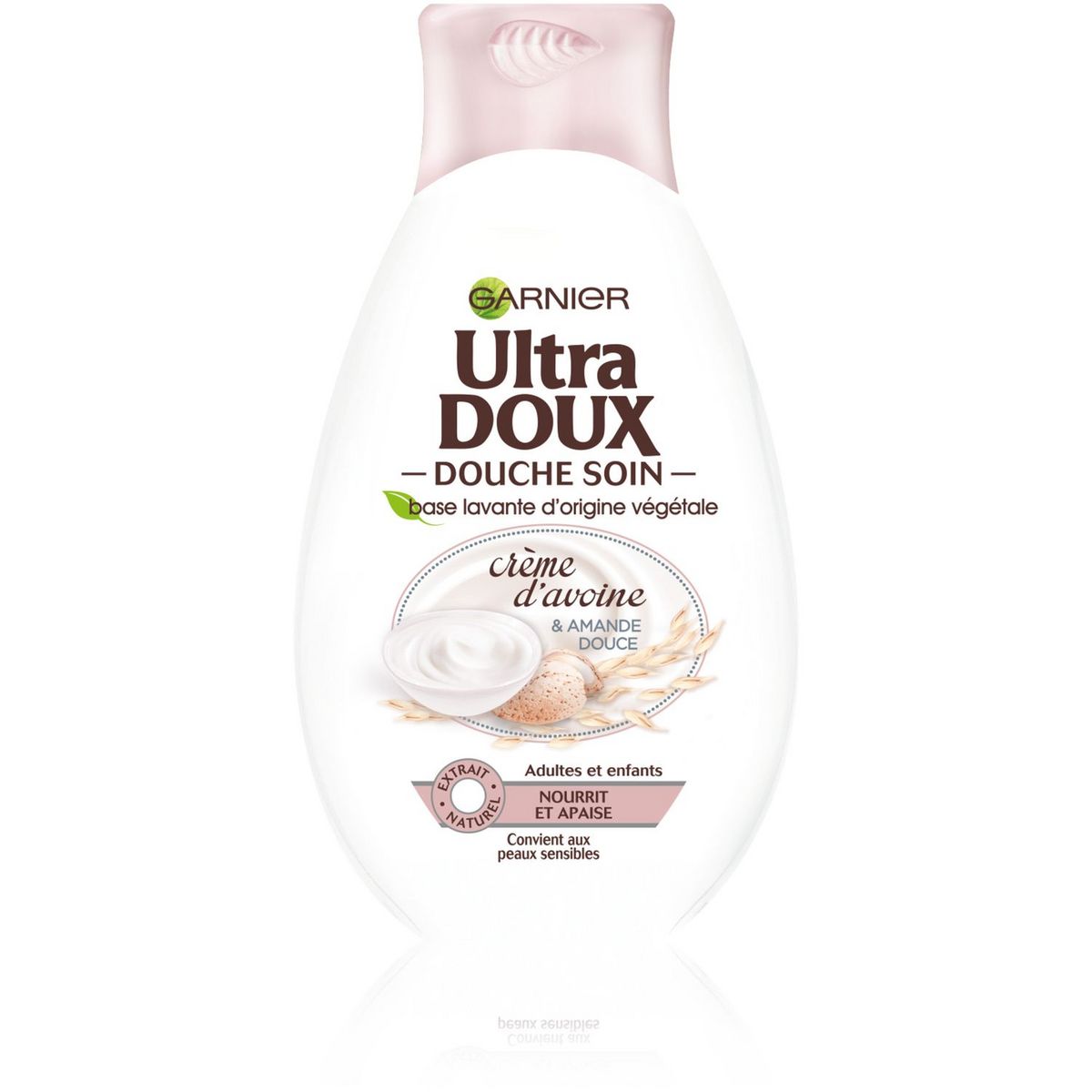 ULTRA DOUX Gel douche soin crème d'avoine et amande douce 250ml