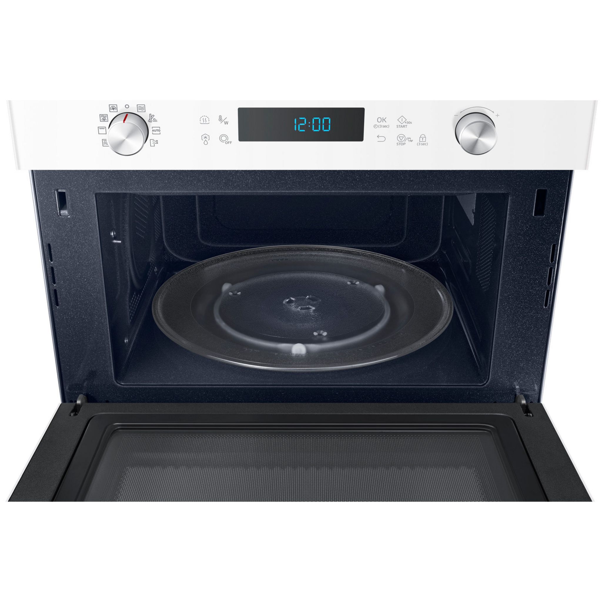 Voir la diapositive 2 : SAMSUNG Micro-ondes combiné MC35J8055CW - 1550 W - Capacité 35 L - Blanc