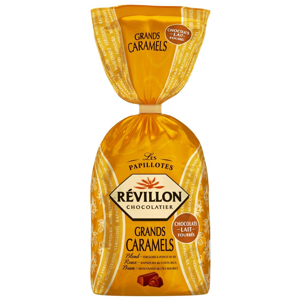 REVILLON CHOCOLATIER Les Papillotes chocolats au lait fourrées 375g