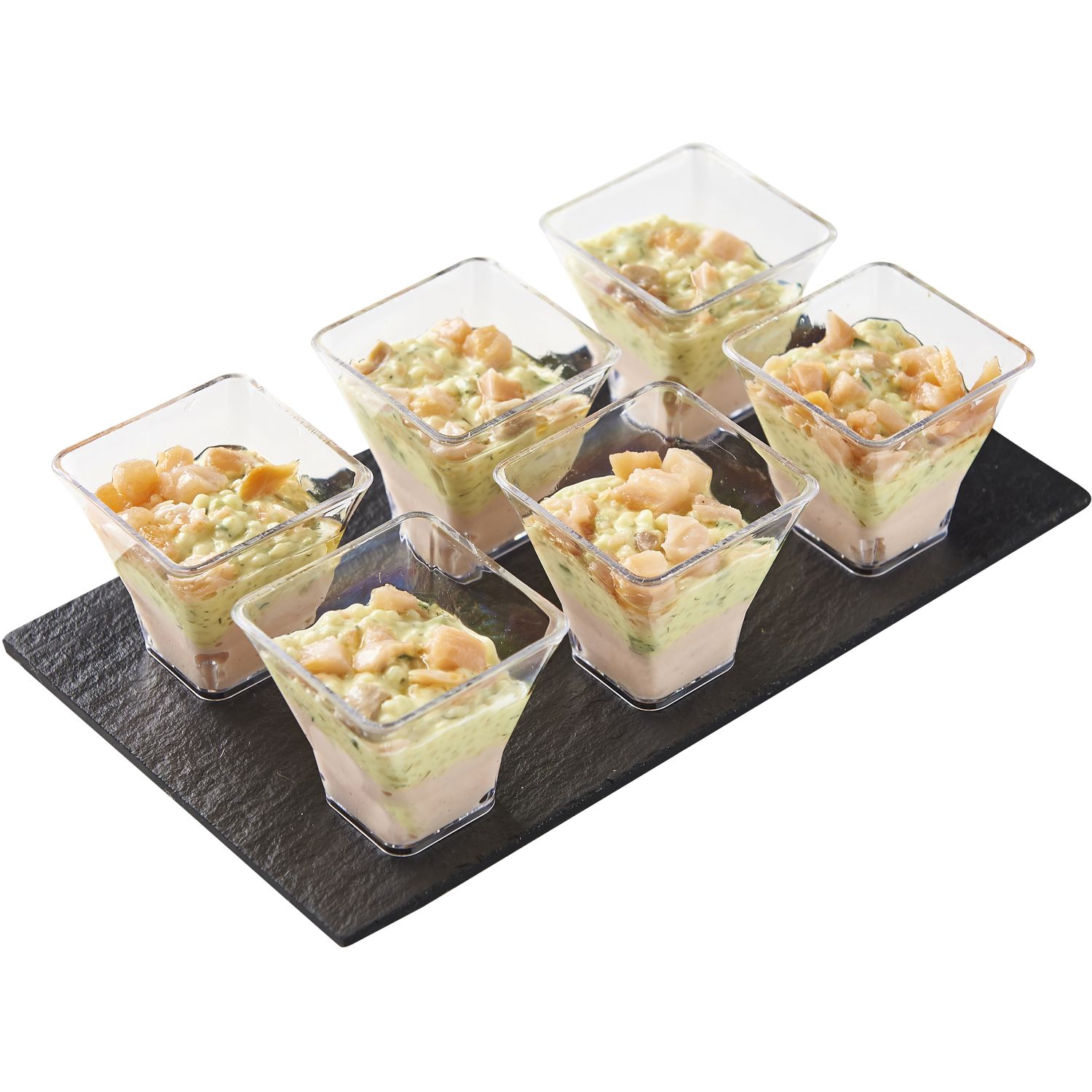 Voir la diapositive 3 : MIX BUFFET Verrine duo de saumons et citron 6 pièces 270g