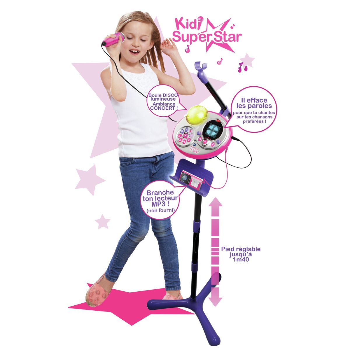 VTECH Micro Kidi Superstar Lightshow - Rose