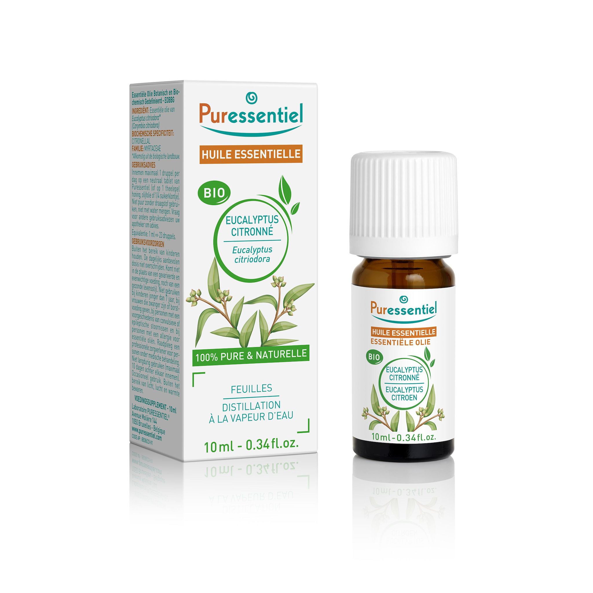 PURESSENTIEL Huile essentielle d'eucalyptus citronné bio 10ml