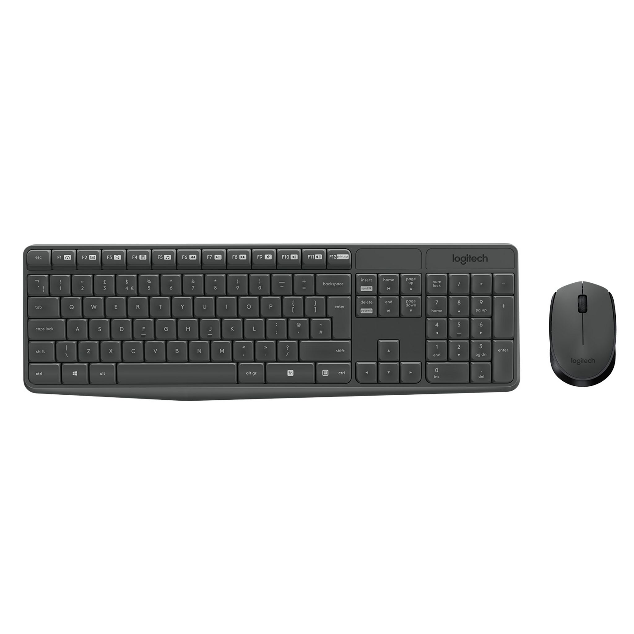 Voir la diapositive 14 : LOGITECH Combo Clavier et Souris MK235 AZERTY - Gris