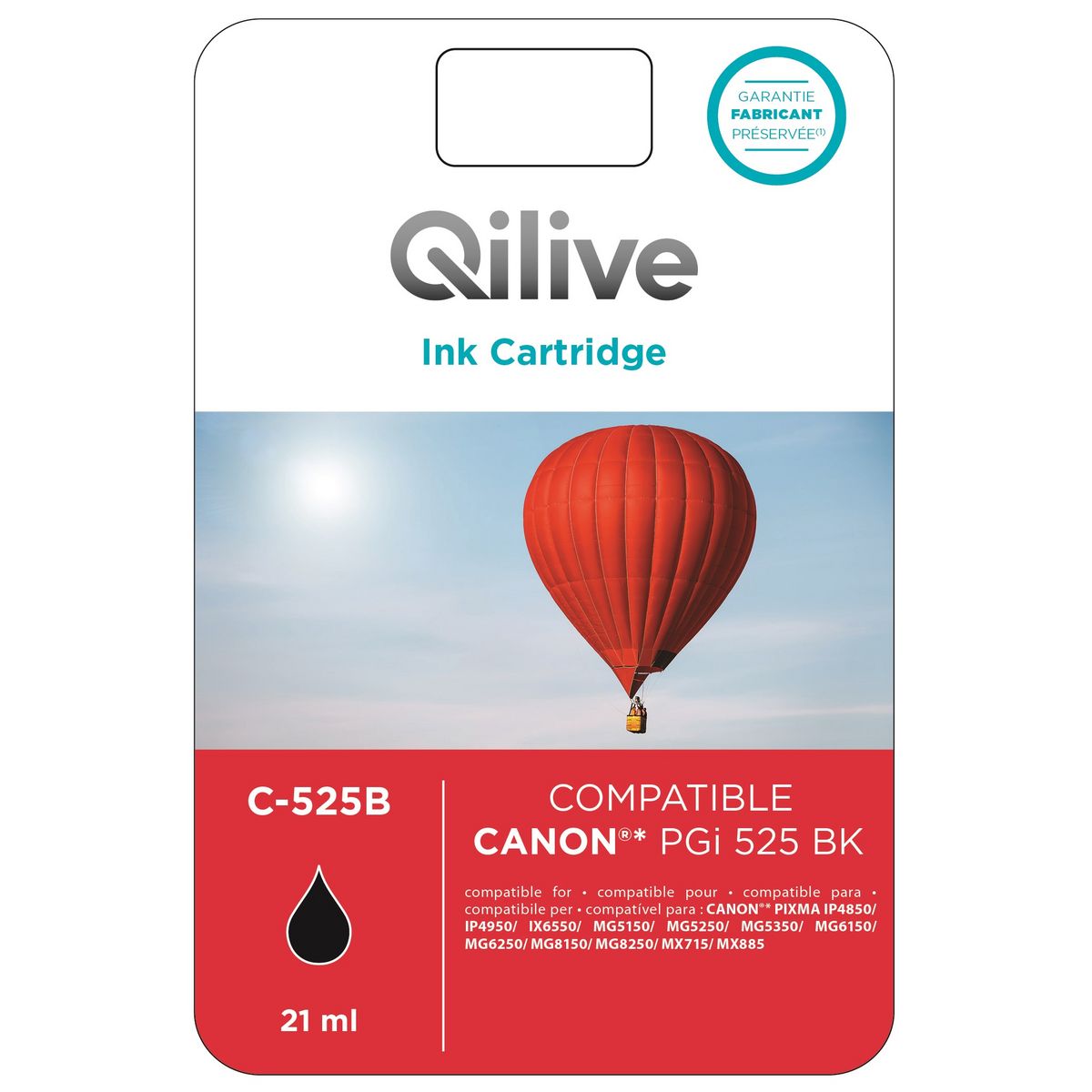 QILIVE Cartouche Noir C-525B