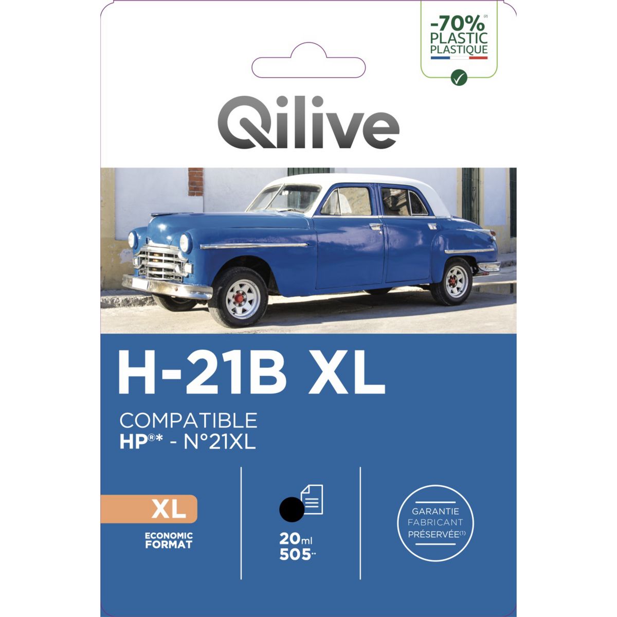 QILIVE Cartouche Noir H-21 XL