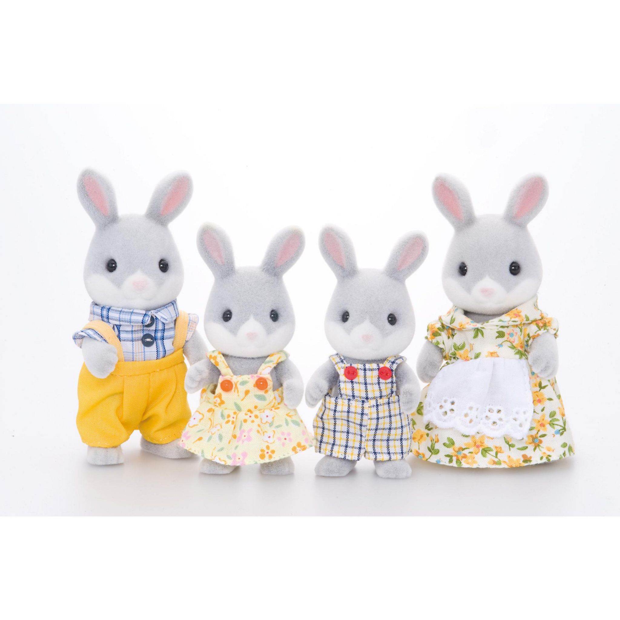Voir la diapositive 2 : EPOCH D'ENFANCE Famille Lapin Gris Sylvanian Families