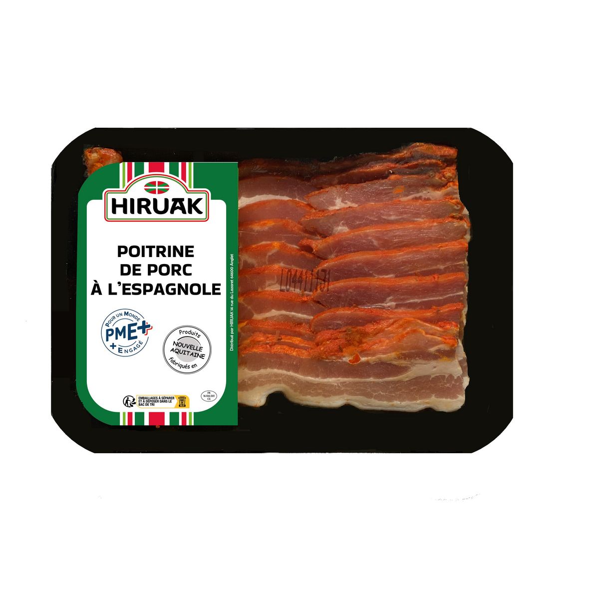 HIRUAK Poitrine de porc à l'espagnol 350g