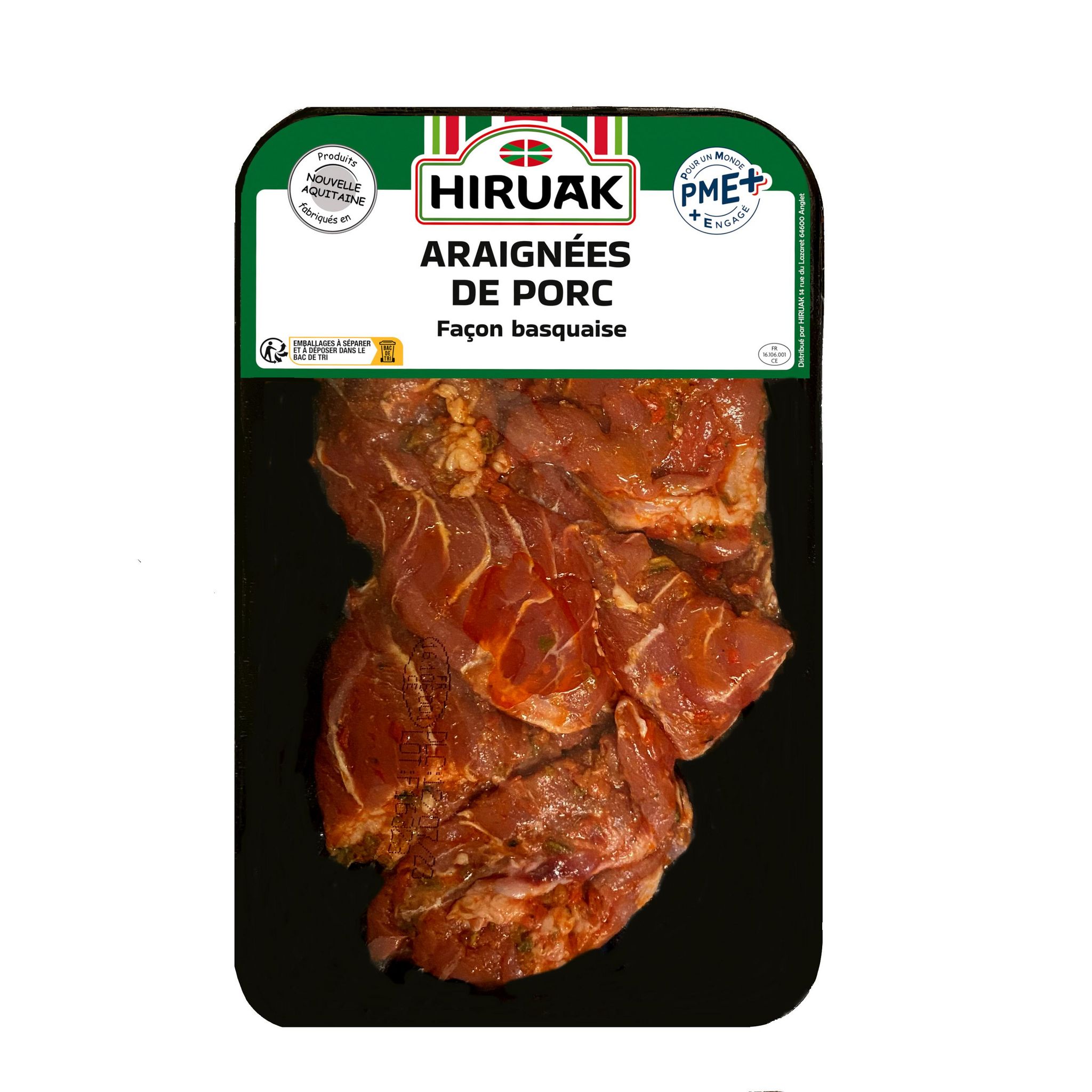 HIRUAK Araignées de porc façon basquaise 400g