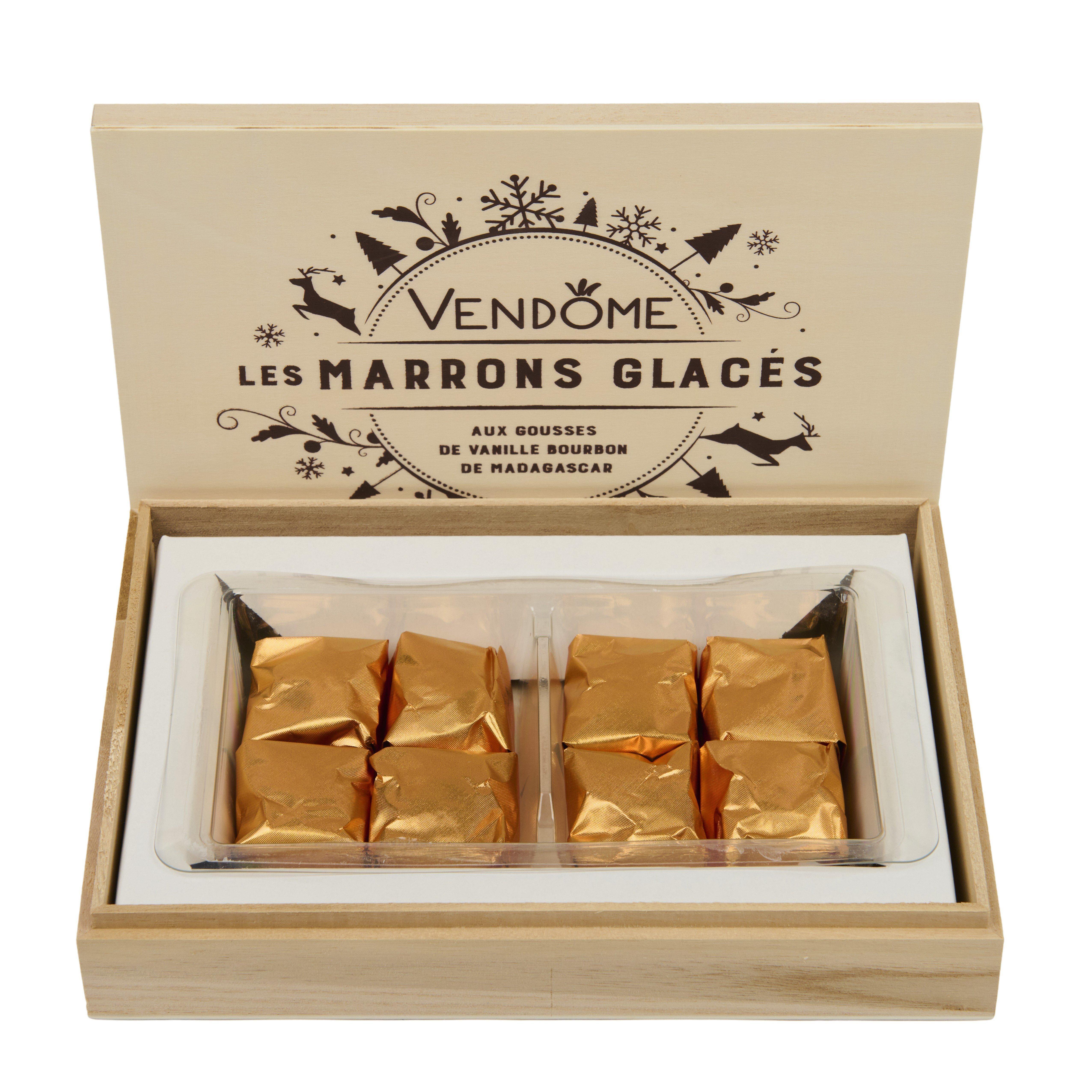 Voir la diapositive 2 : VENDOME Marrons glacés aux gousses de vanille bourbon de Madagascar 140g