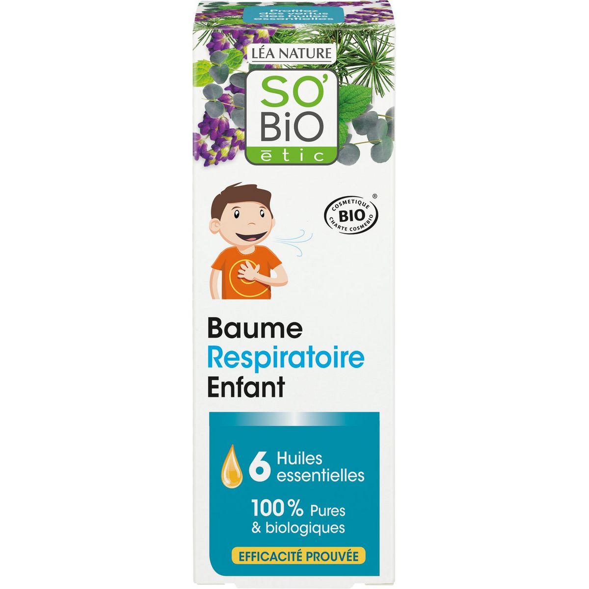 SO BIO ETIC Baume respiratoire enfants aux 6 huiles essentielles 50ml