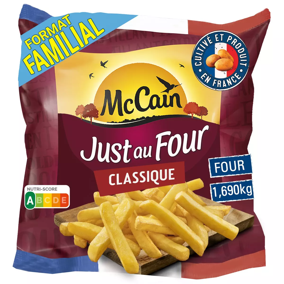 MCCAIN Just au four frites classique 1.69kg