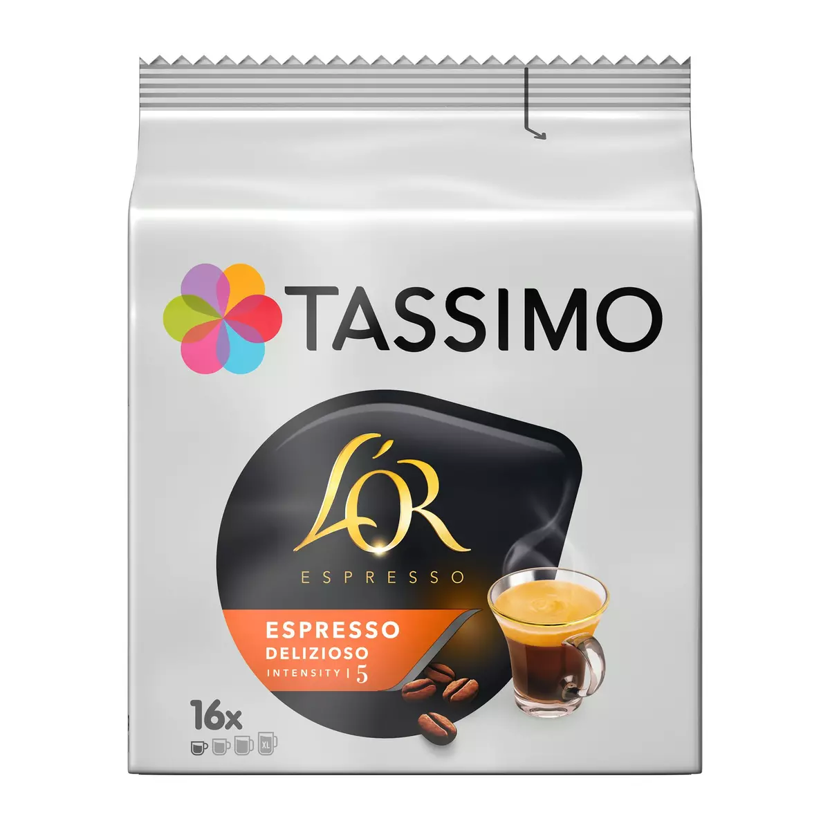 TASSIMO Dosettes de café L'Or Espresso delizioso intensité 5 16 dosettes 104g