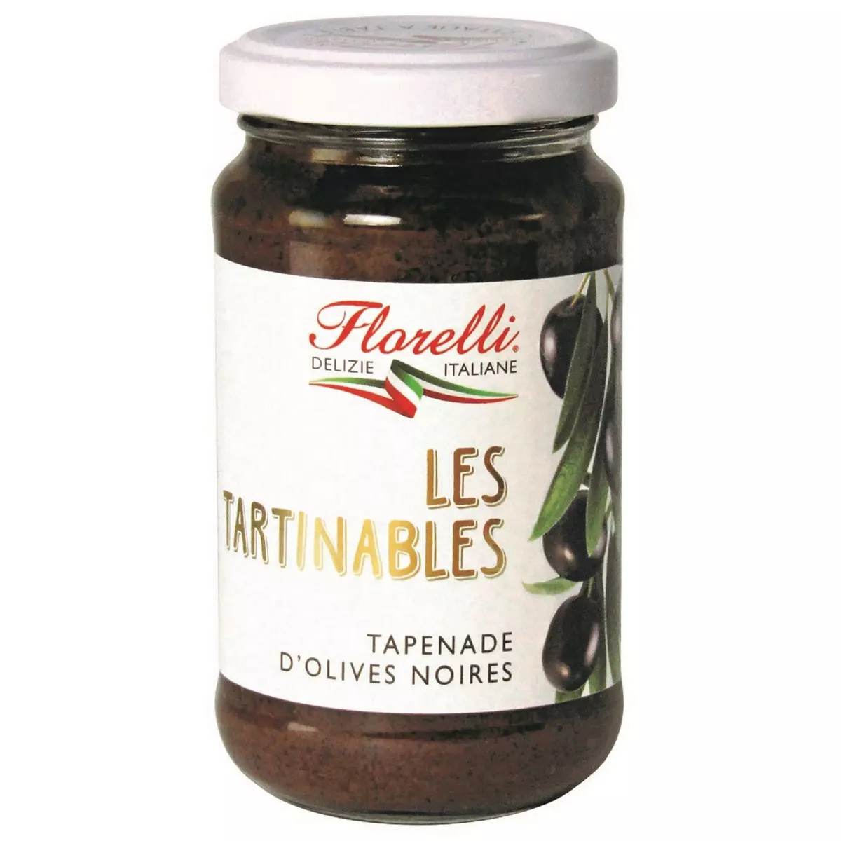 FLORELLI Tapenade d'olives noires Les Tartinables 190g