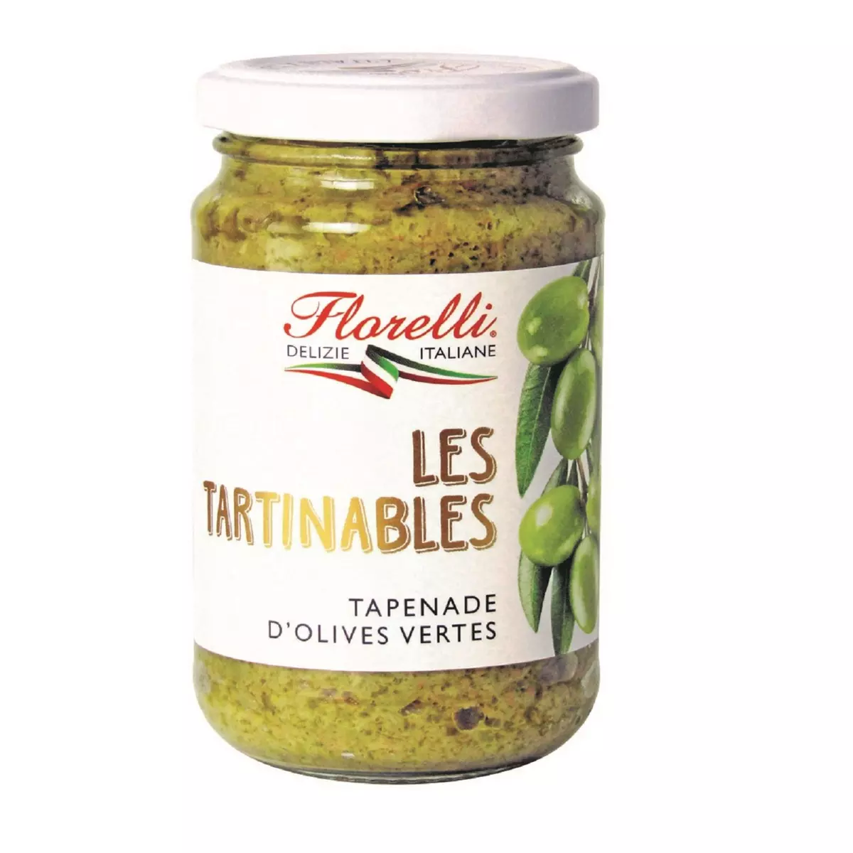FLORELLI Tapenade d'olives vertes Les Tartinables 190g