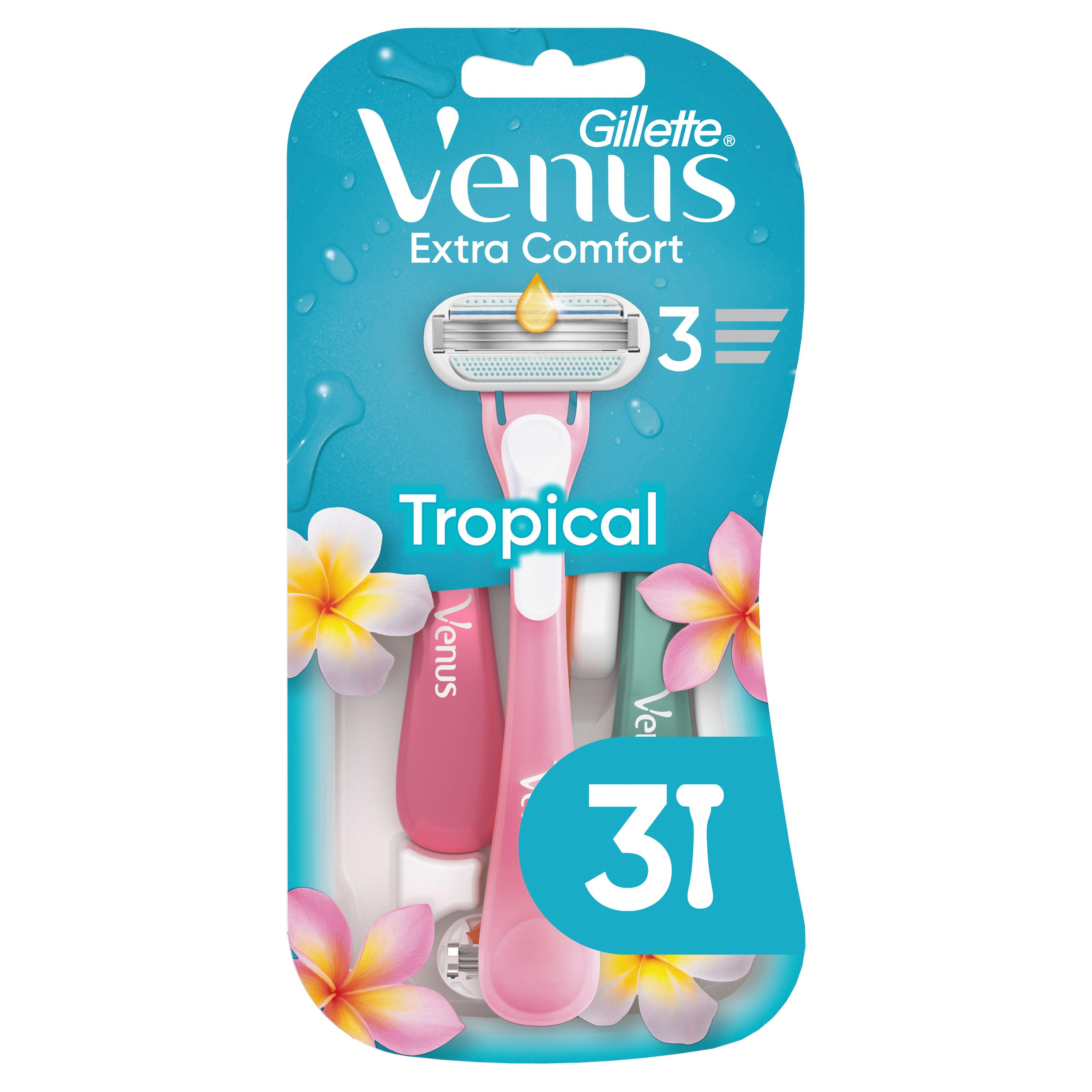 VENUS Rasoirs jetables 3 lames Tropical 3 rasoirs