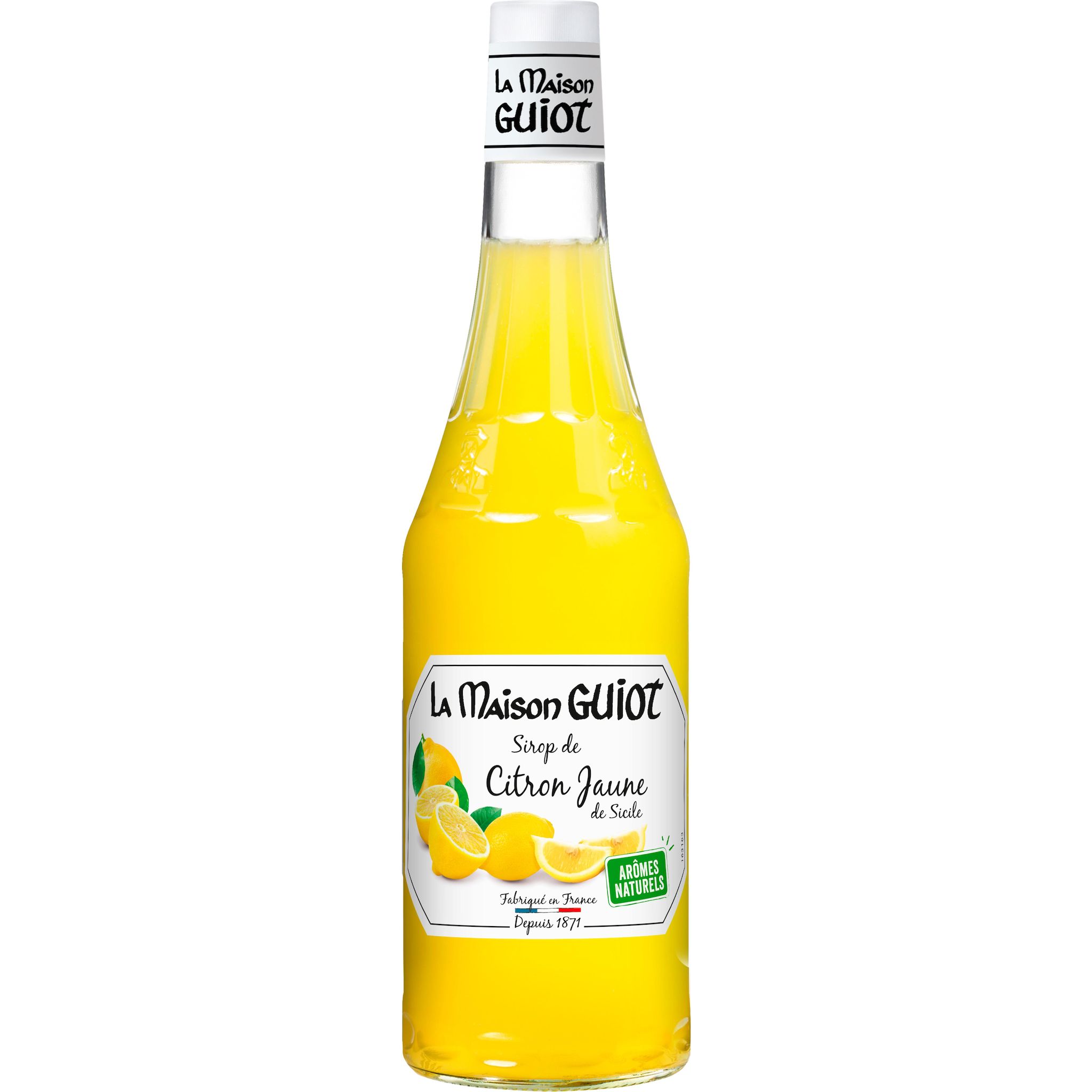 Voir la diapositive 2 : LA MAISON GUIOT Sirop de citron jaune de Sicile 70cl