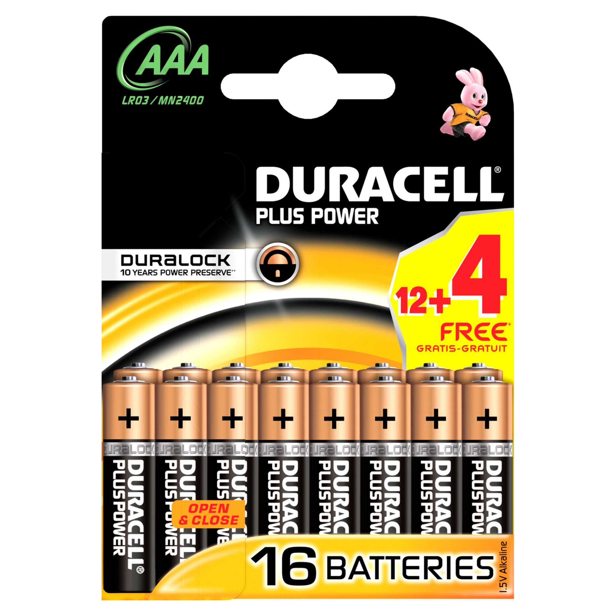 Voir la diapositive 2 : DURACELL Plus Production Piles LR03/AAA alcalines 1.5V