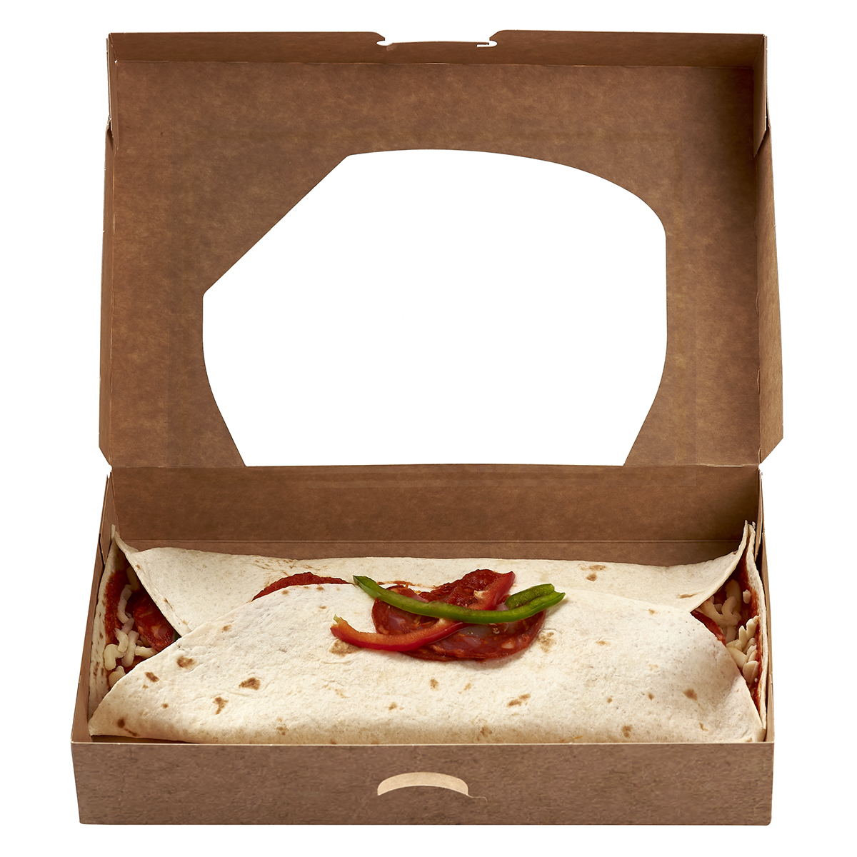 Voir la diapositive 2 : AUCHAN LE TRAITEUR Galette crue orientale chorizo et poivrons 258g