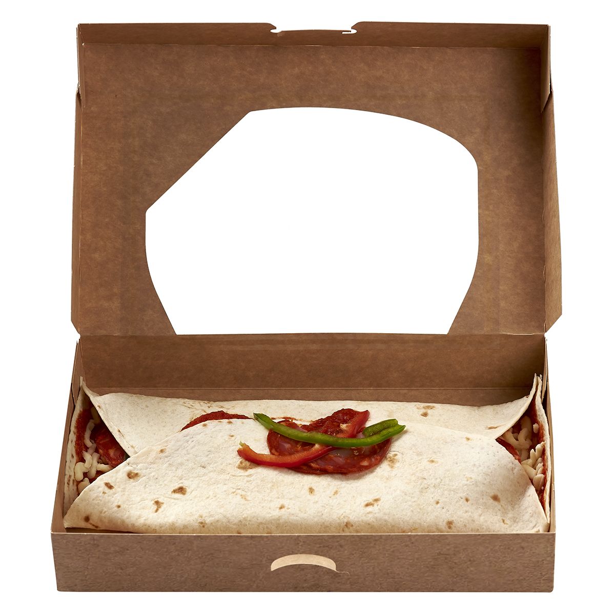 AUCHAN LE TRAITEUR Galette crue orientale chorizo et poivrons 258g