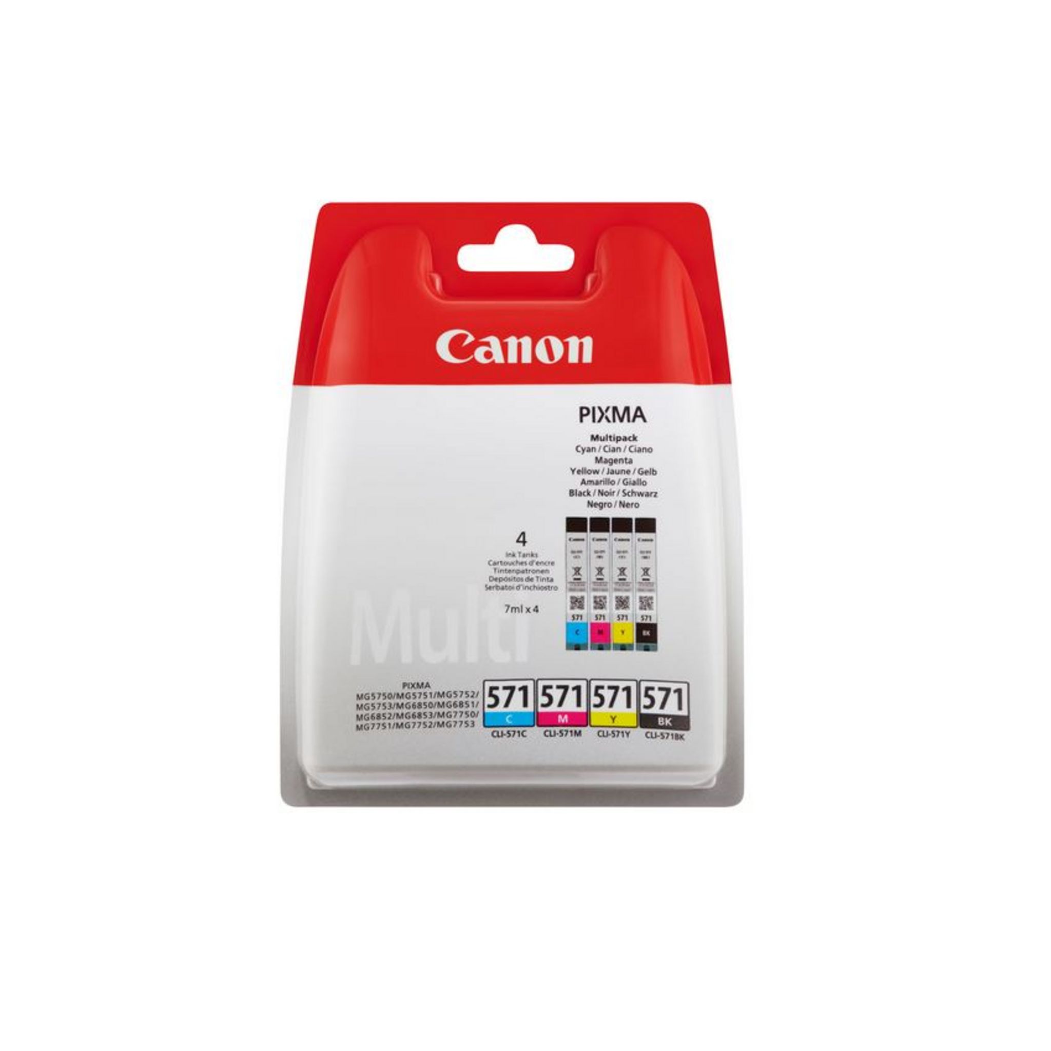 Voir la diapositive 2 : CANON Cartouche d'encre CLI-571 CMYBK Multipack