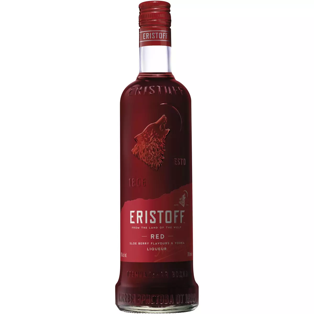 ERISTOFF Liqueur à base de vodka Red arômes fruits rouges 18% 70cl