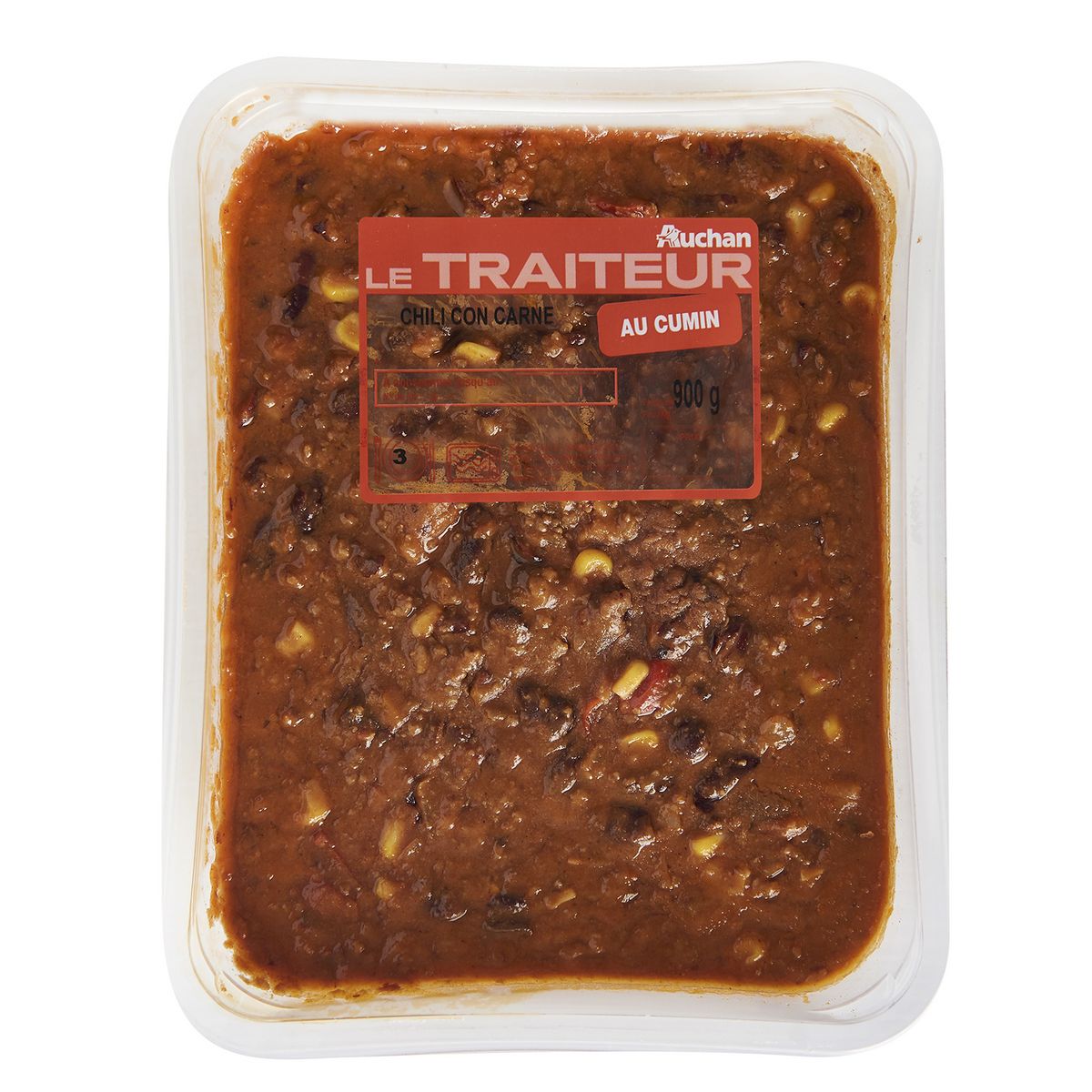 AUCHAN Chili con carne 900g