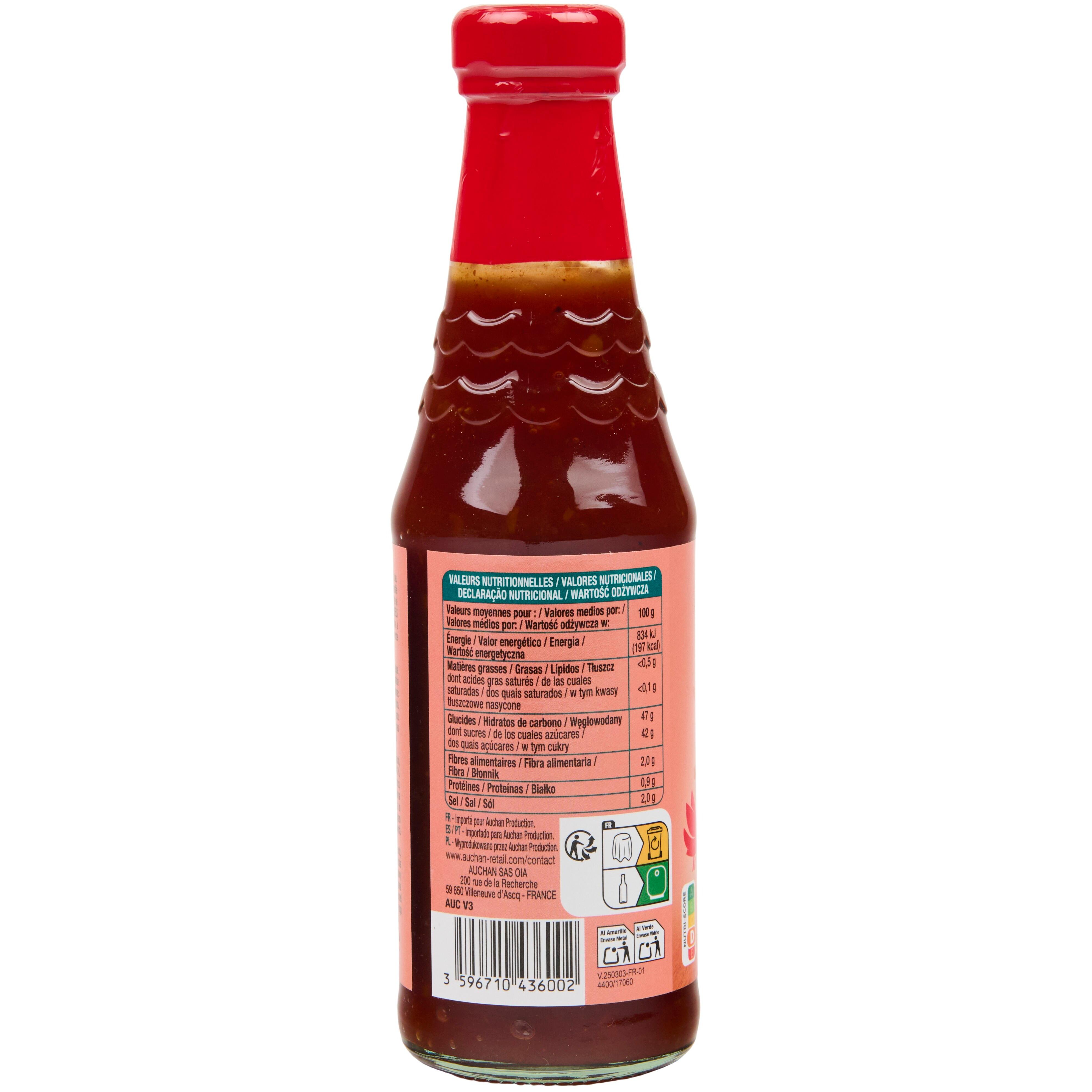 Voir la diapositive 3 : AUCHAN Recettes d'Asie sauce aigre douce 330g