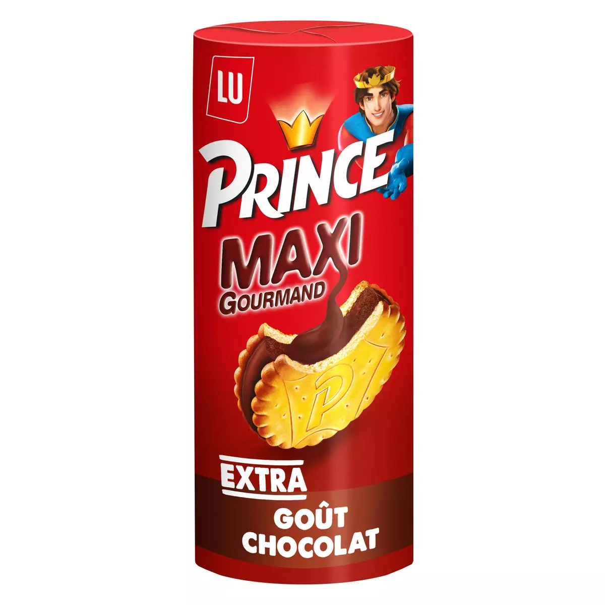 PRINCE Maxi gourmand biscuits fourrés goût chocolat 250g