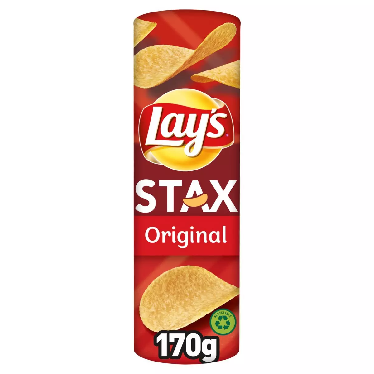 LAY'S Chips tuiles Stax original goût salé 170g