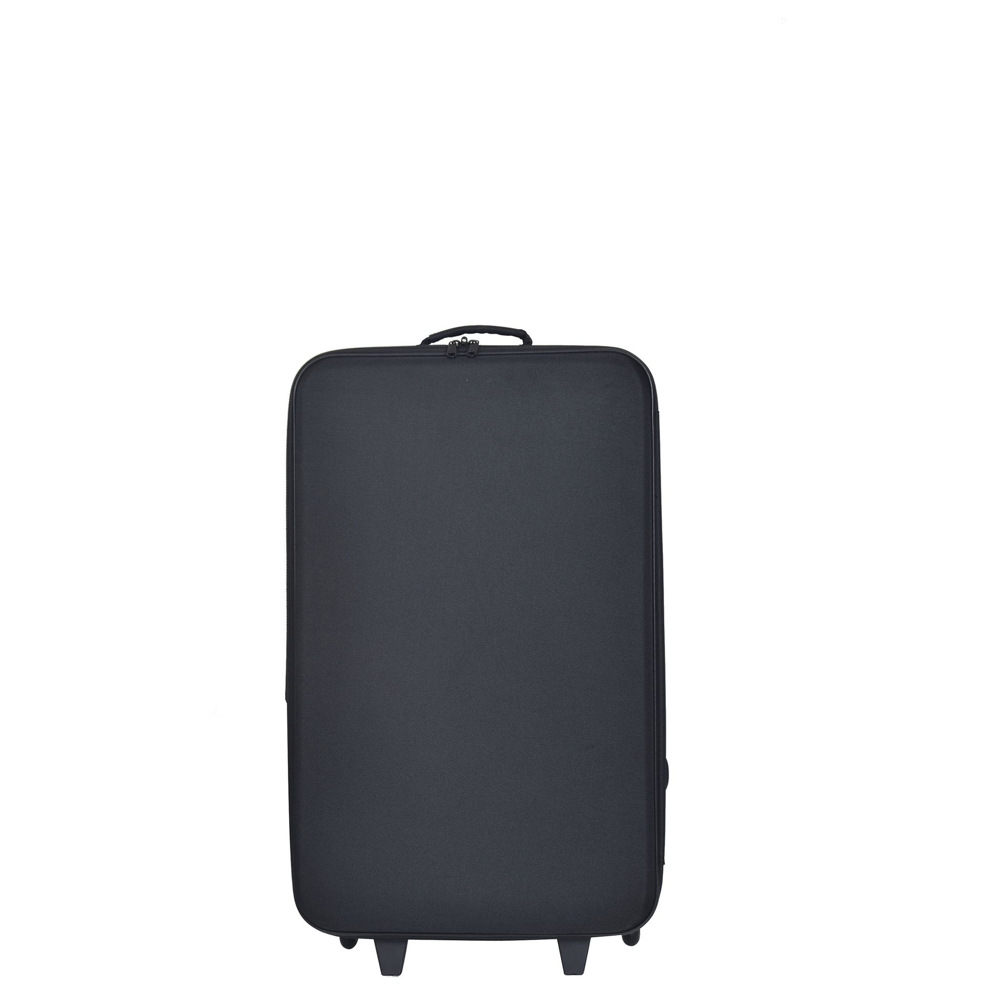 Voir la diapositive 12 : AUCHAN ESSENTIEL Valise souple noire 69x40x22cm