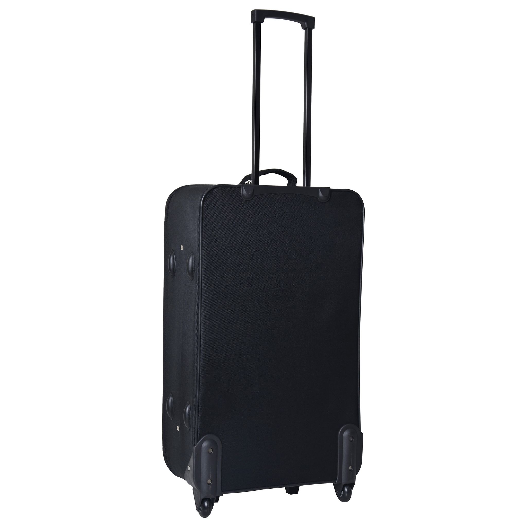 Voir la diapositive 3 : AUCHAN ESSENTIEL Valise souple noire 69x40x22cm