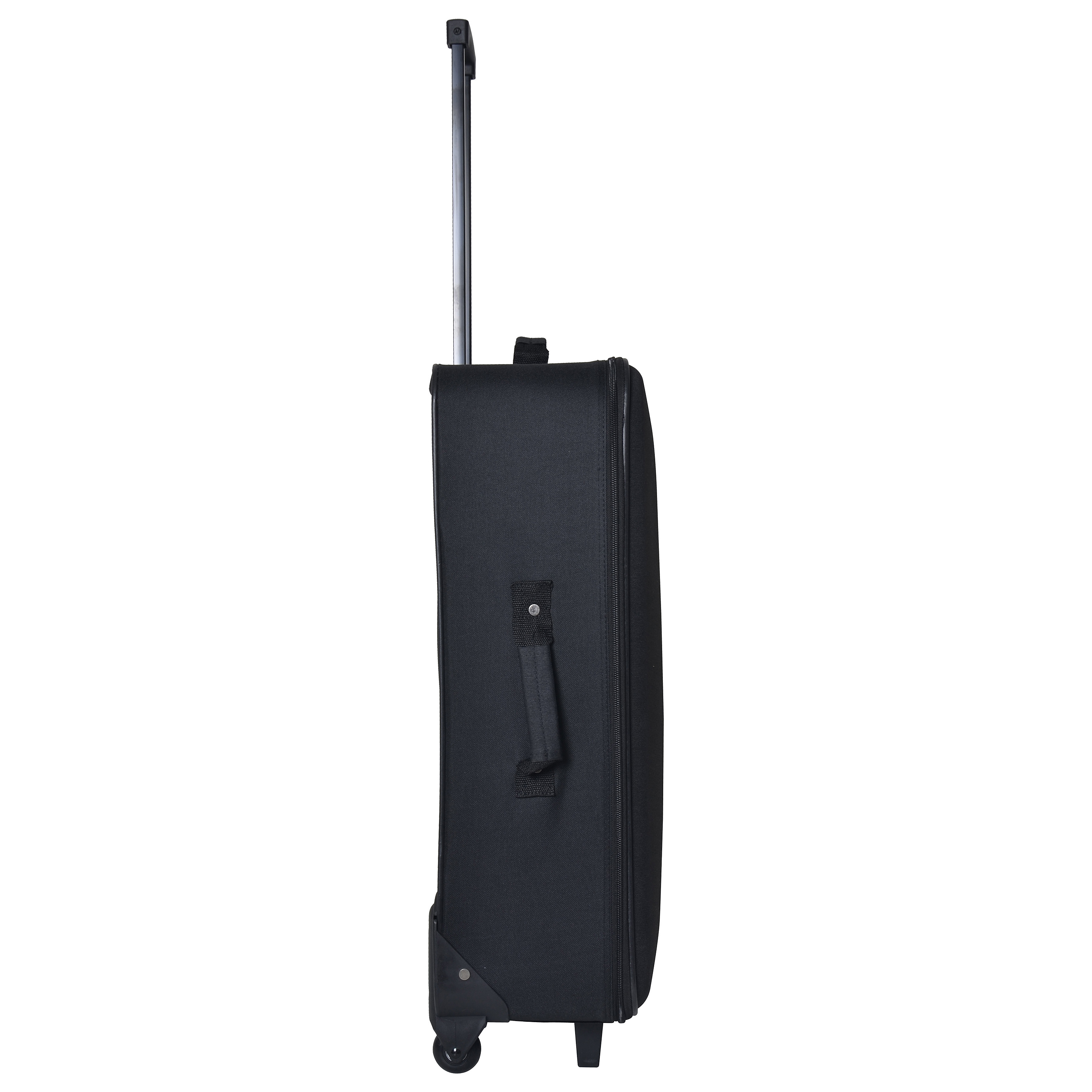 Voir la diapositive 4 : AUCHAN ESSENTIEL Valise souple noire 69x40x22cm