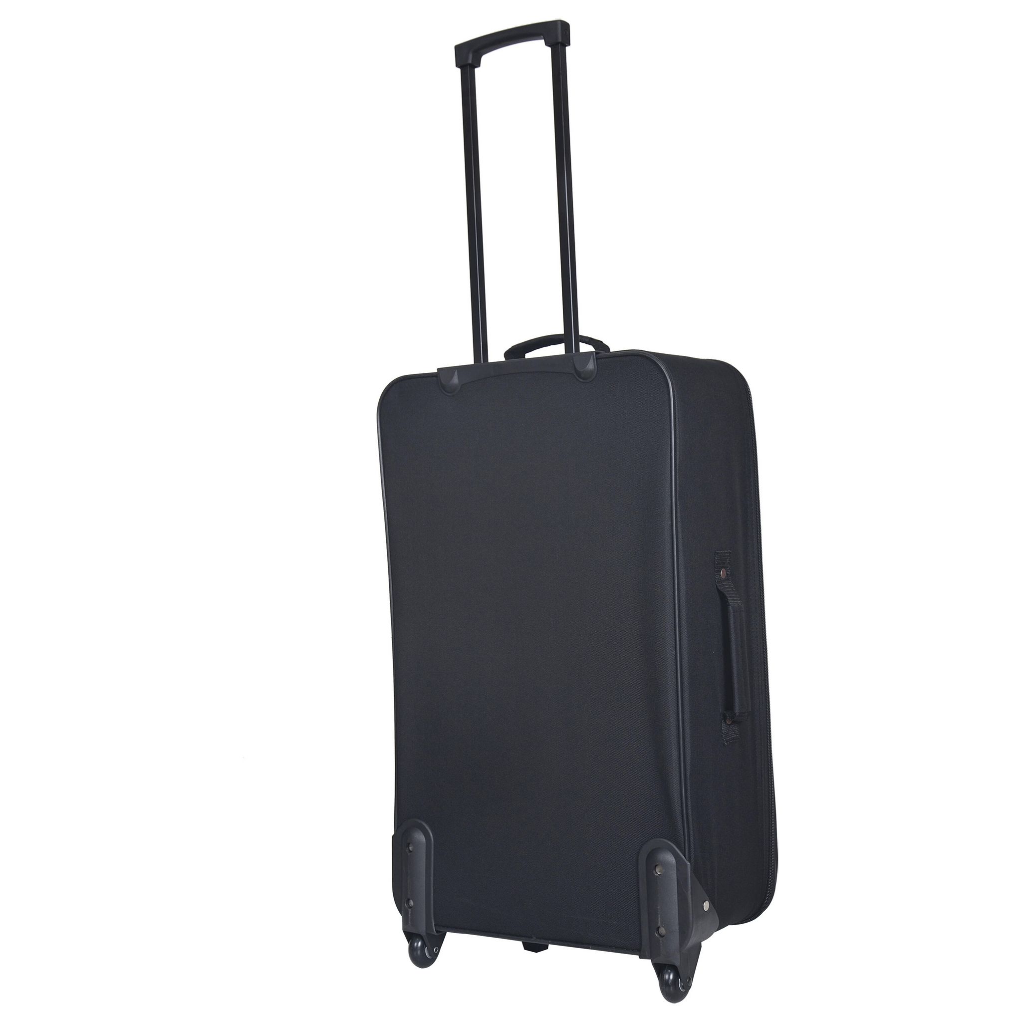 Voir la diapositive 5 : AUCHAN ESSENTIEL Valise souple noire 69x40x22cm