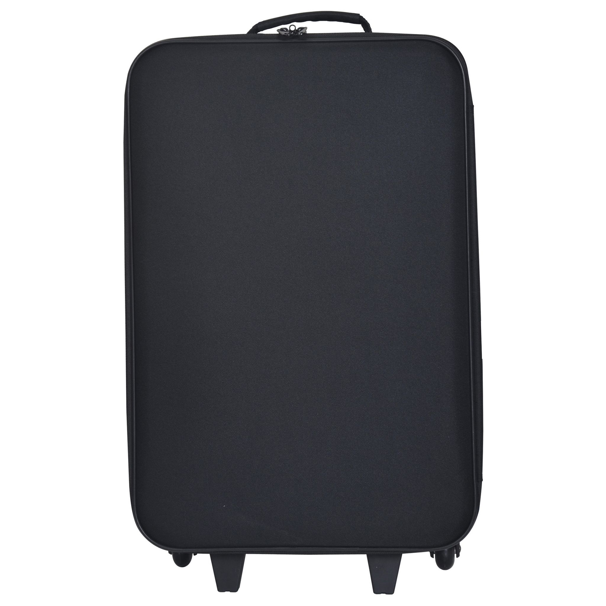 Voir la diapositive 12 : AUCHAN ESSENTIEL Valise souple noire 59x36x19cm