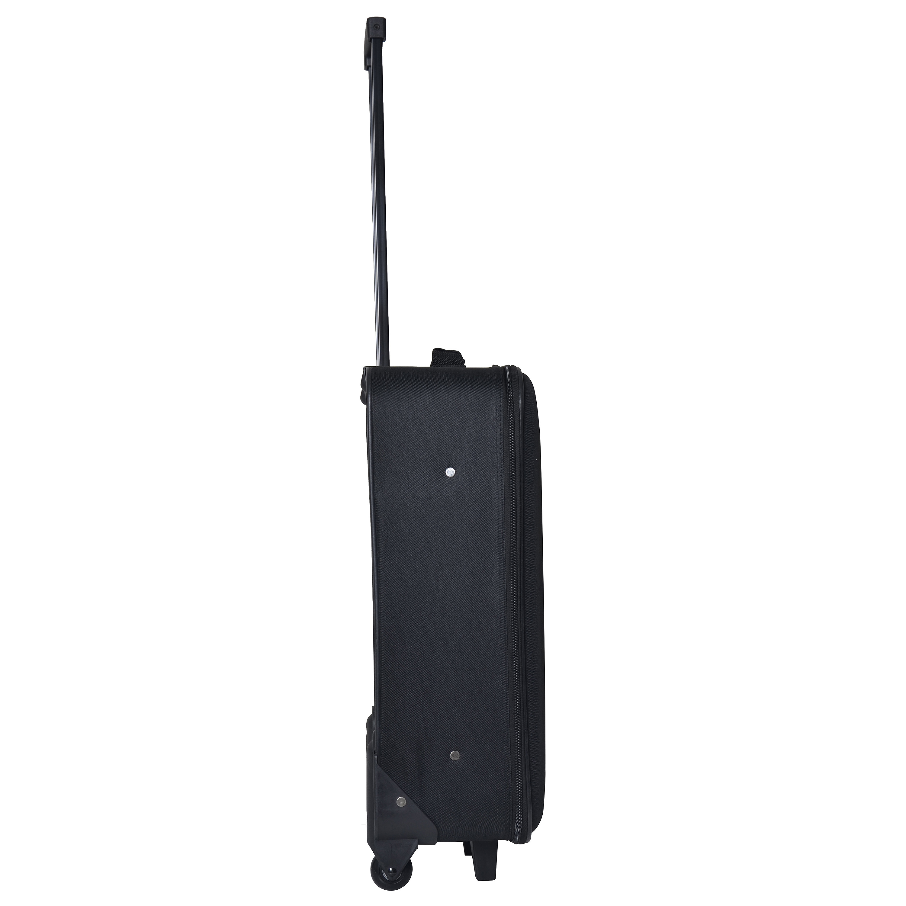 Voir la diapositive 4 : AUCHAN ESSENTIEL Valise souple noire 59x36x19cm