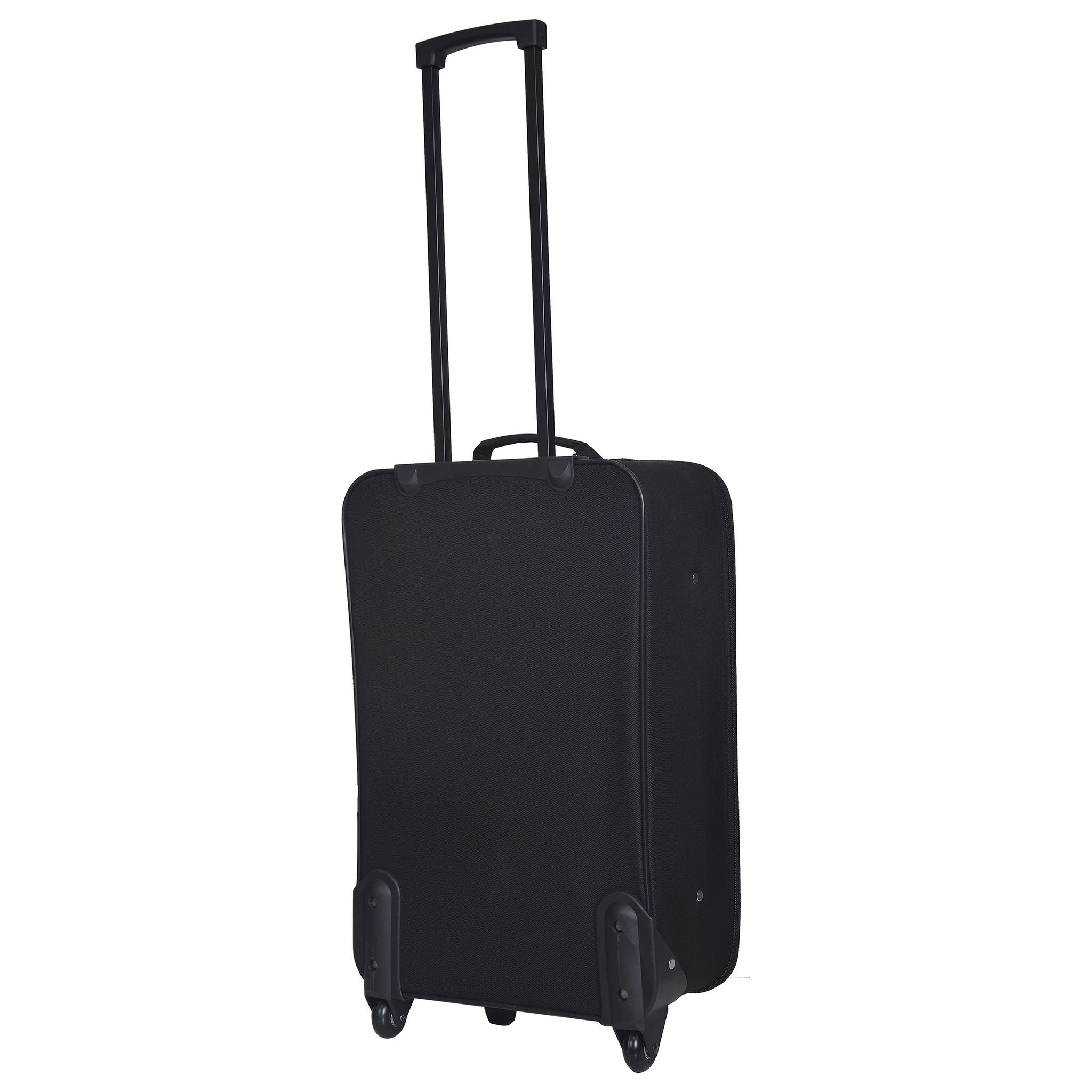 Voir la diapositive 5 : AUCHAN ESSENTIEL Valise souple noire 59x36x19cm