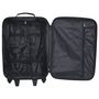 Voir la diapositive 8 : AUCHAN ESSENTIEL Valise cabine souple noire 49x32x17cm
