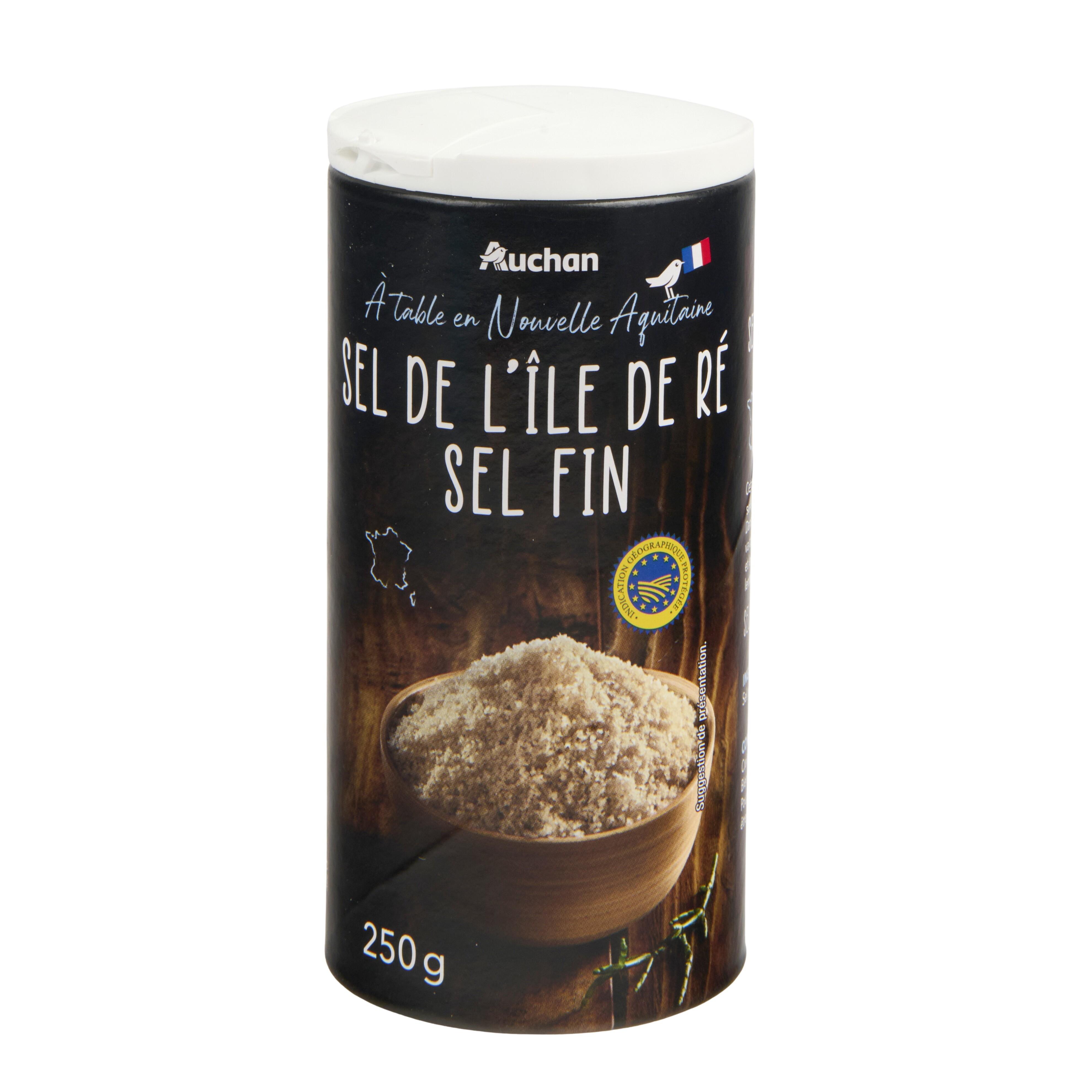 Voir la diapositive 2 : AUCHAN TERROIR Sel fin de l'île de Ré IGP 250g
