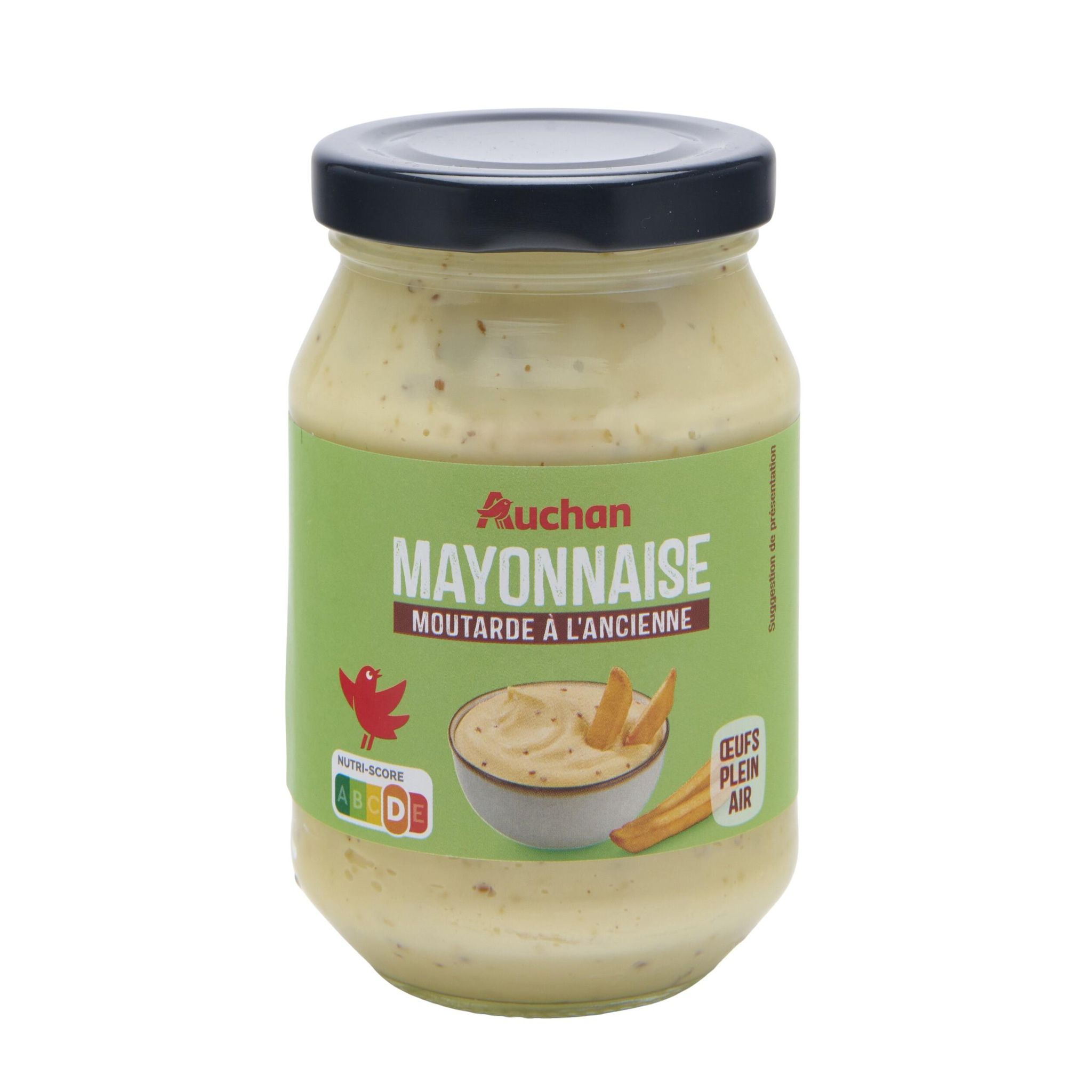 Voir la diapositive 3 : AUCHAN Mayonnaise à la moutarde à l'ancienne 235g