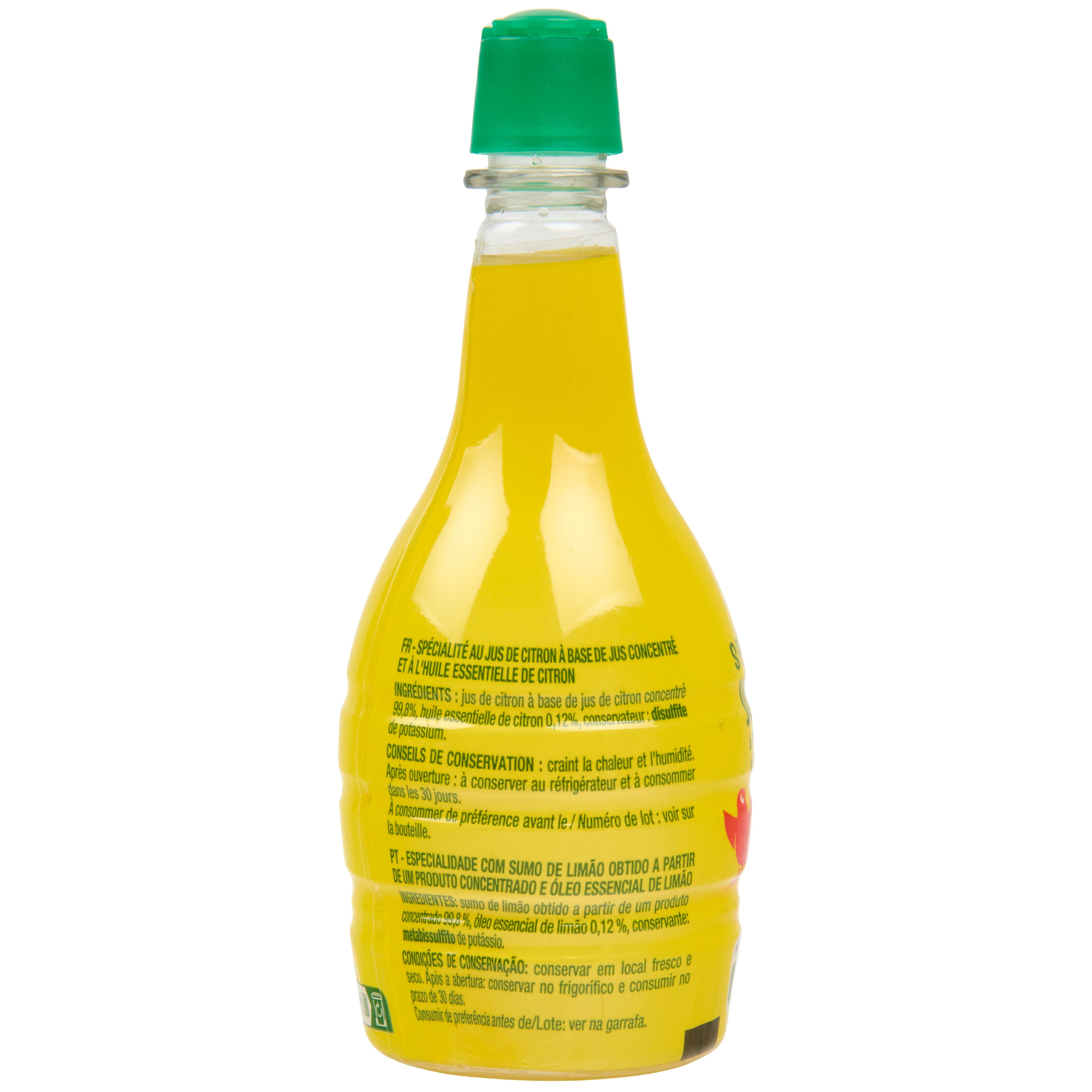 Voir la diapositive 3 : AUCHAN Spécialité au jus de citron à base de jus concentré et huile essentielle 20cl