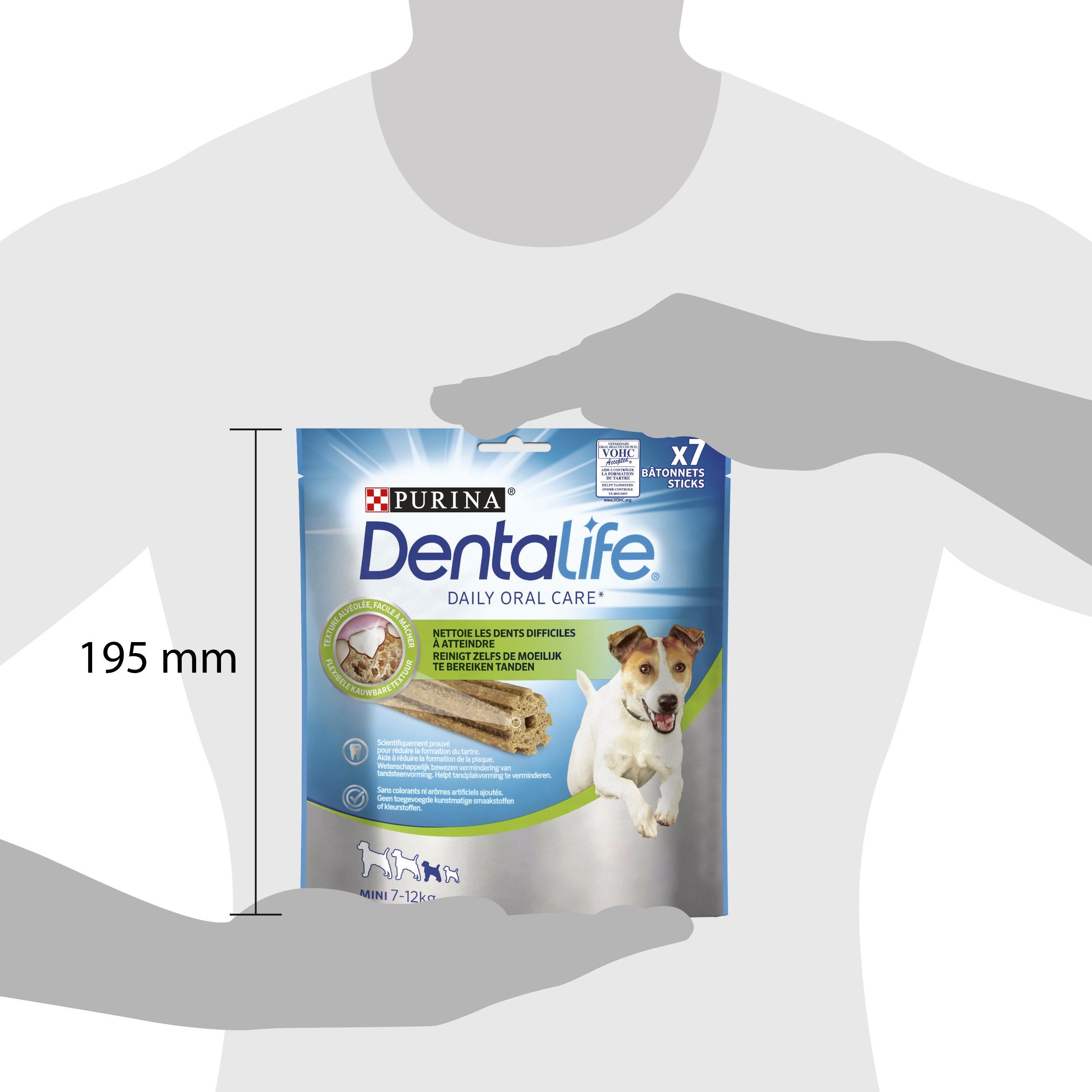 Voir la diapositive 2 : PURINA Dentalife friandises en sticks antitartre pour petit chien 7 sticks 115g
