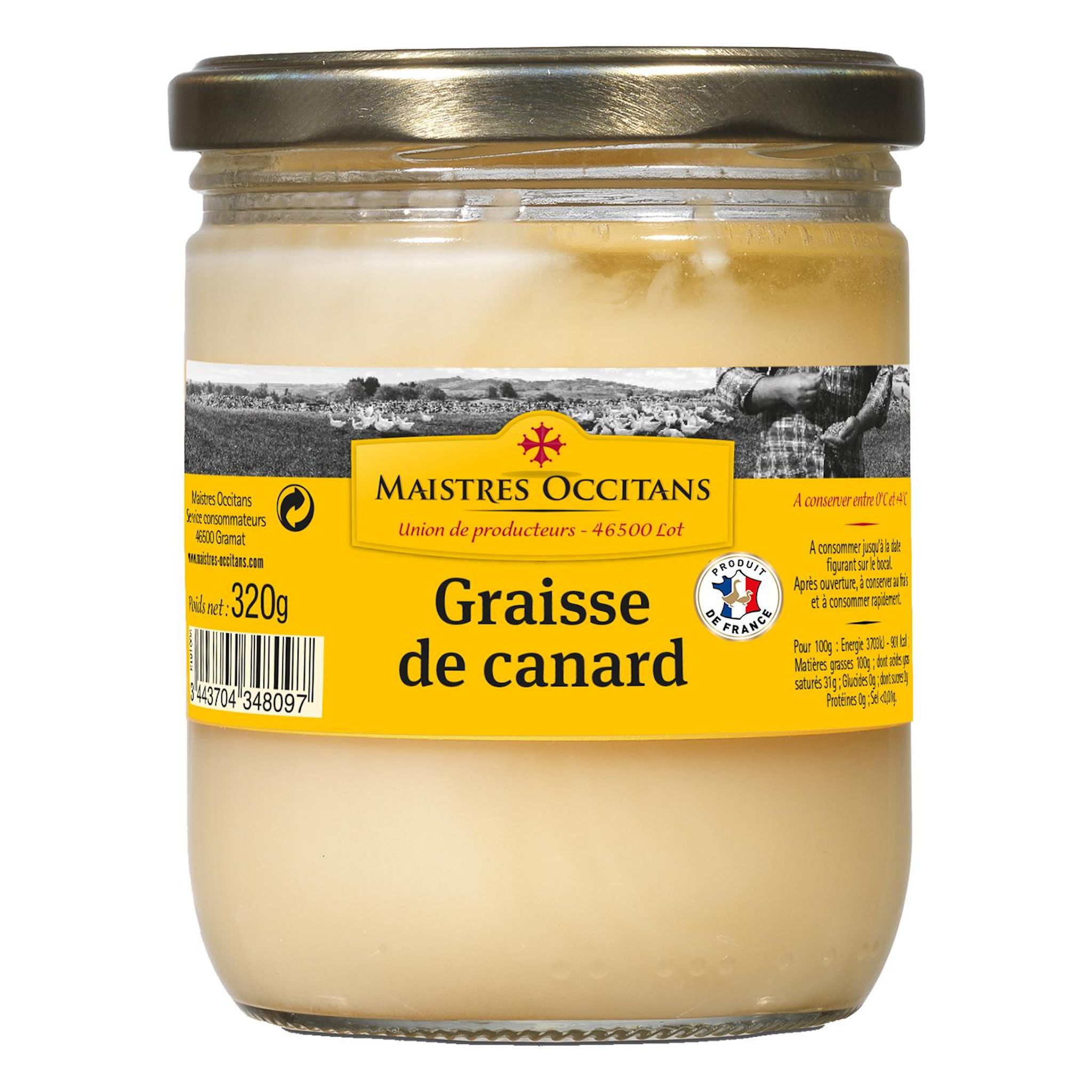 MAISTRES OCCITANS Graisse de canard 320g