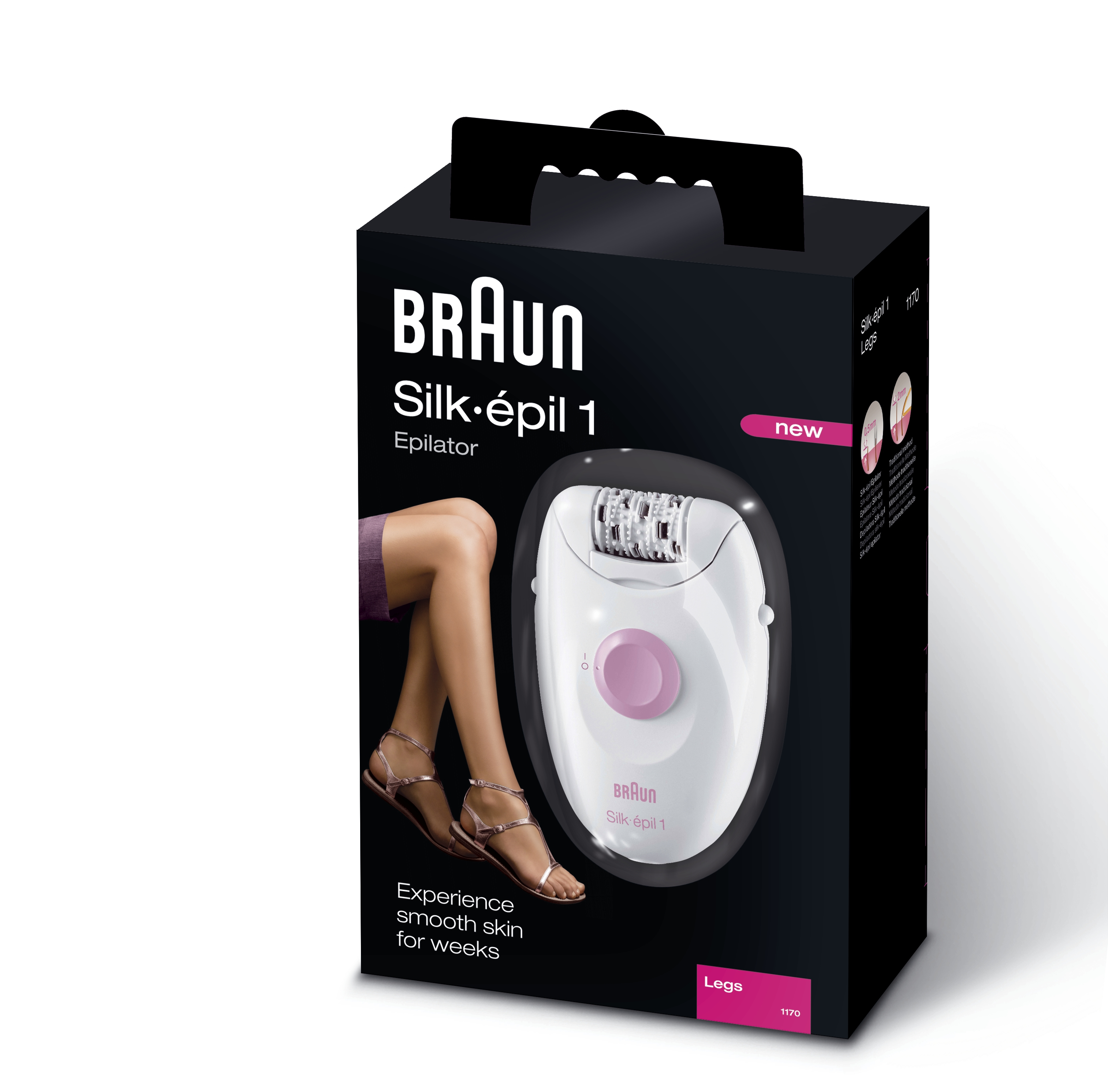 Voir la diapositive 8 : BRAUN Épilateur électrique SE1-1170 Silk-épil