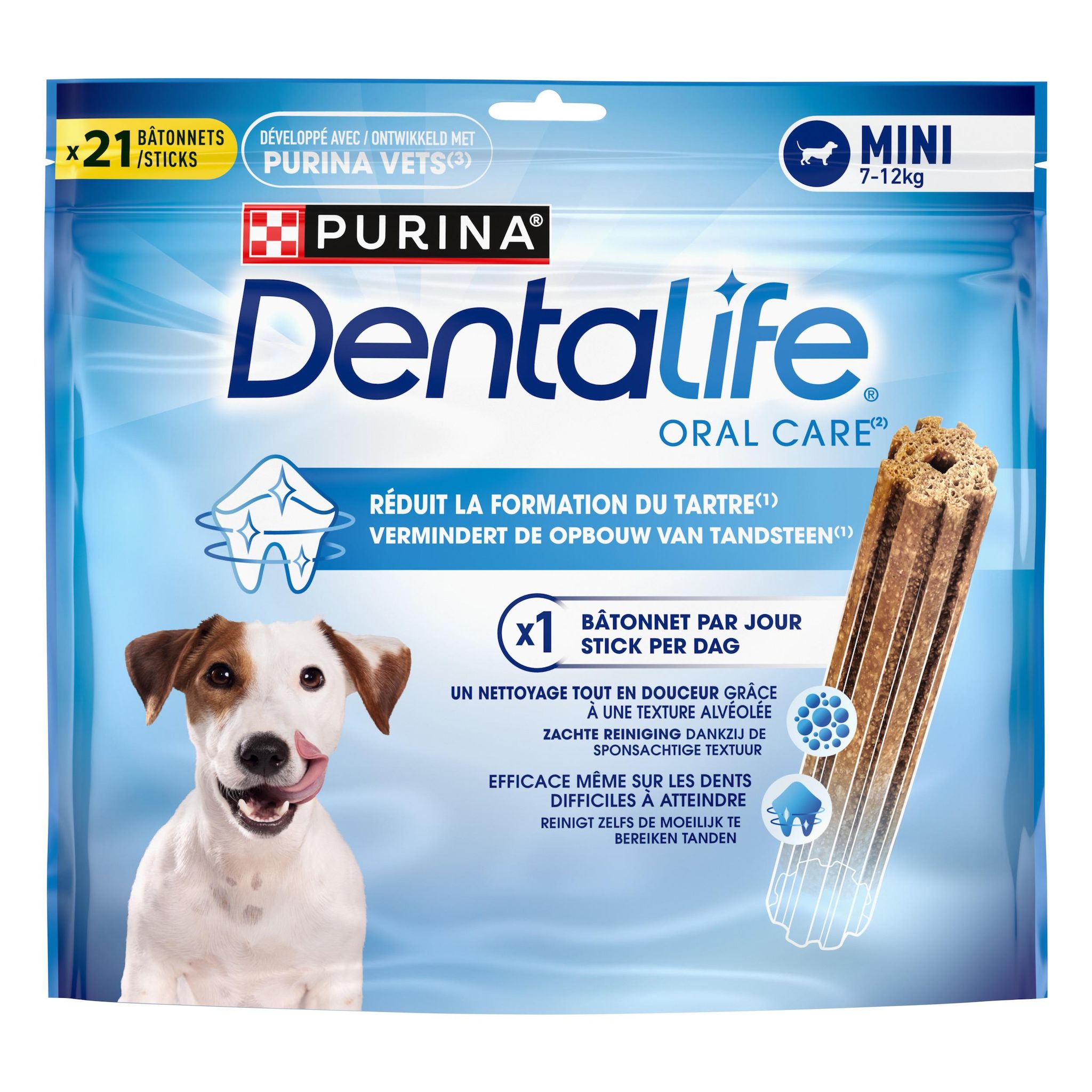 Voir la diapositive 2 : DENTALIFE Friandises sticks hygiène dentaire pour petit chien 21 sticks 345g