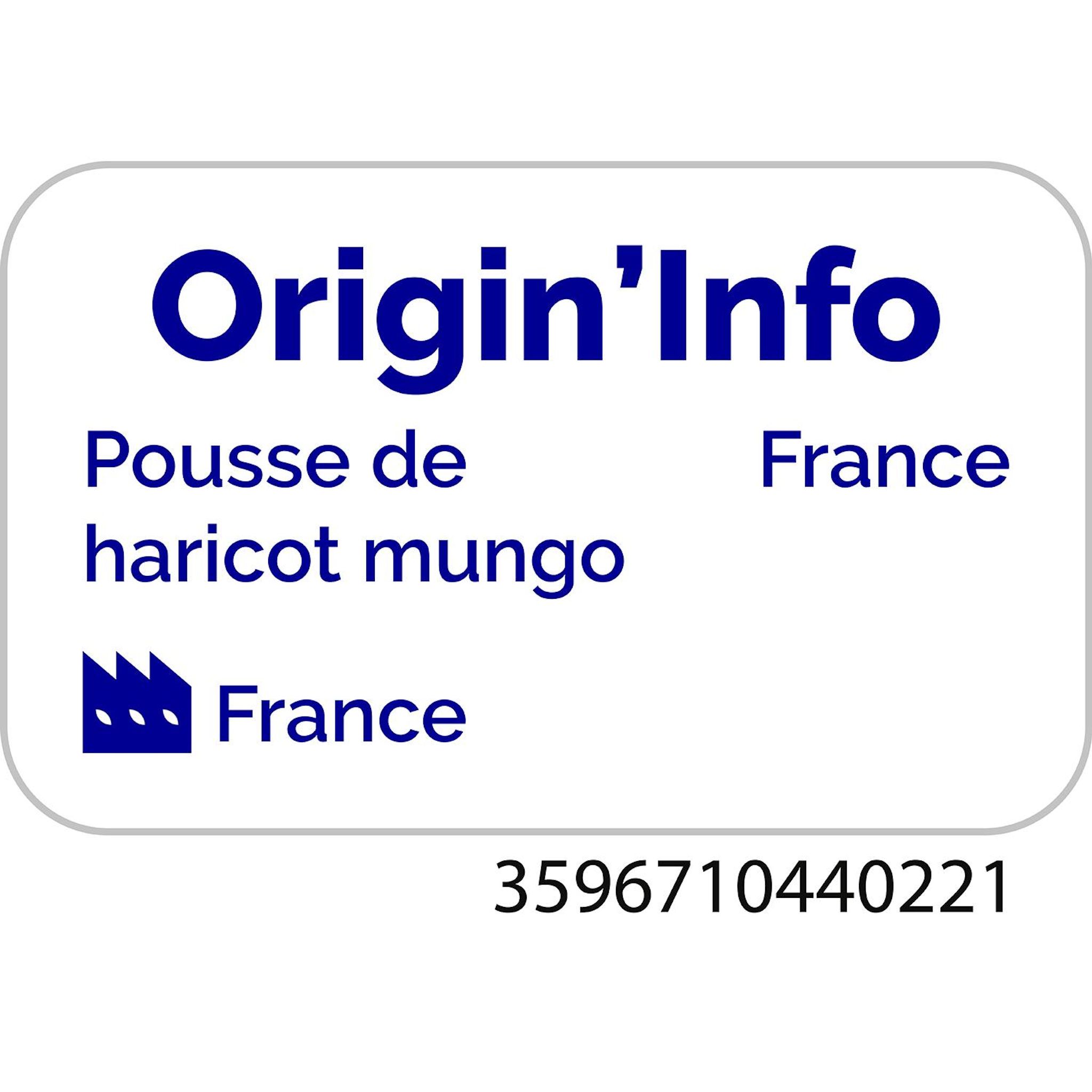 Voir la diapositive 3 : AUCHAN BIO Pousses de haricots mungo en bocal 175g